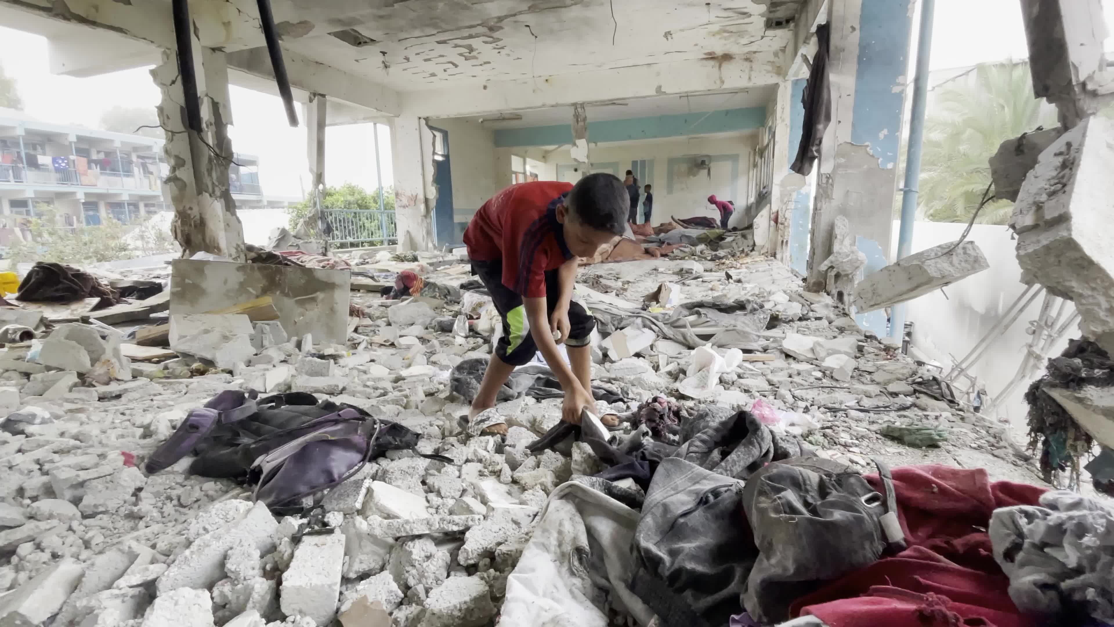 UN School Hit By Israeli Airstrike Amid Hamas-Israel Conflict