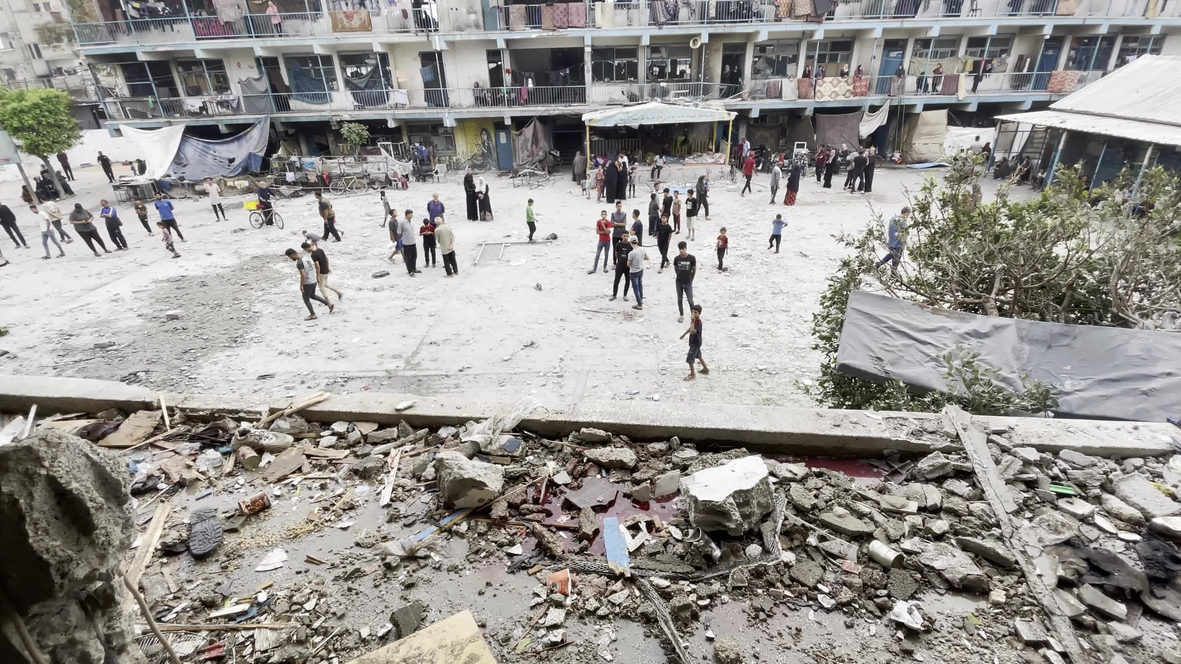 UN School Hit By Israeli Airstrike Amid Hamas-Israel Conflict