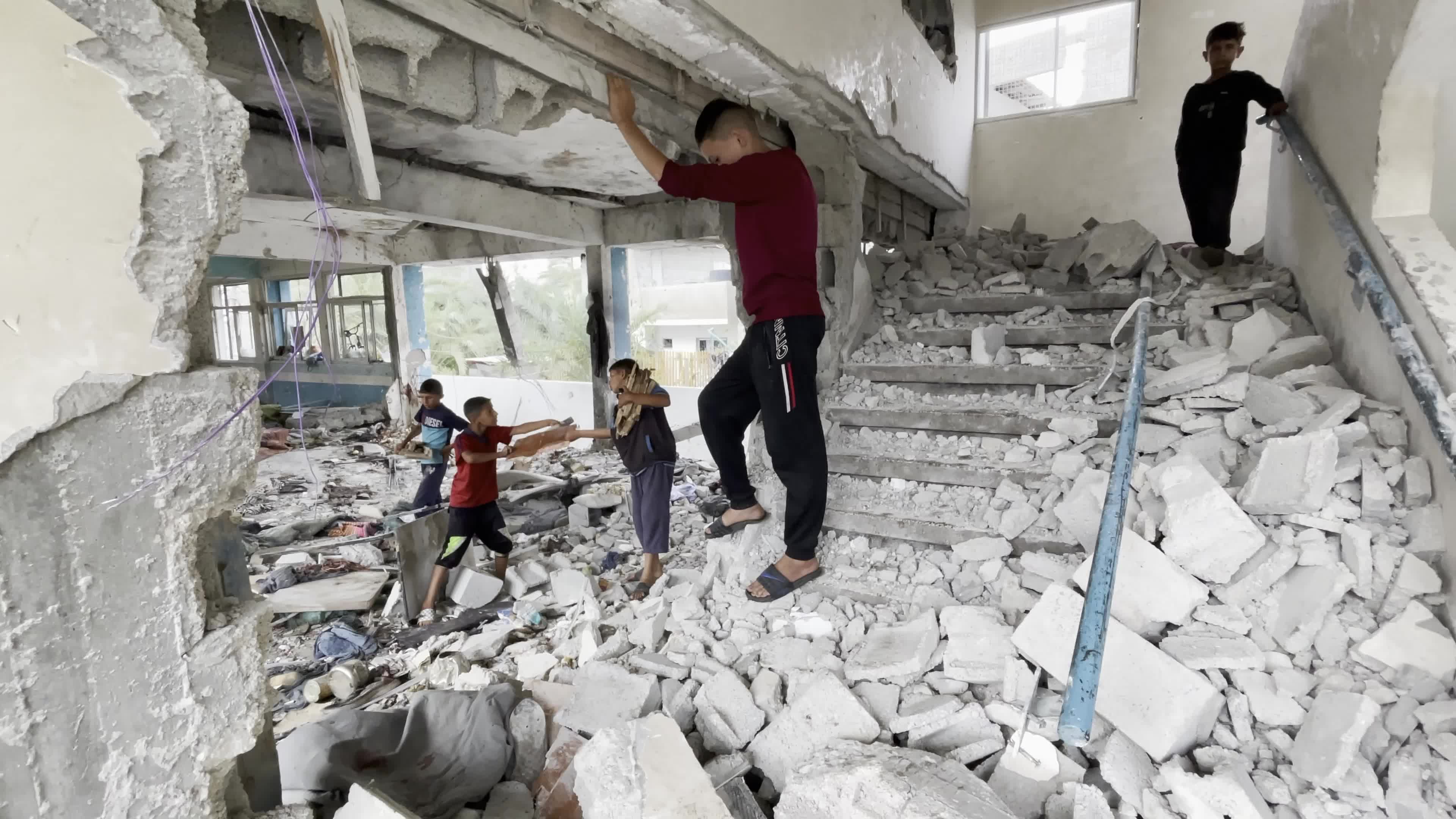 UN School Hit By Israeli Airstrike Amid Hamas-Israel Conflict