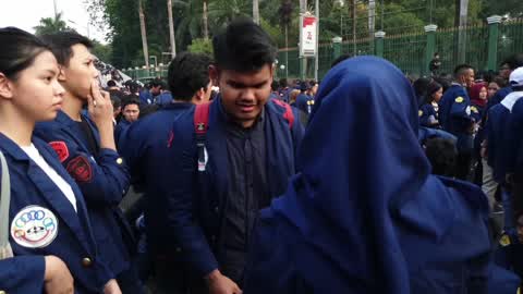 Students Protest In Jakarta