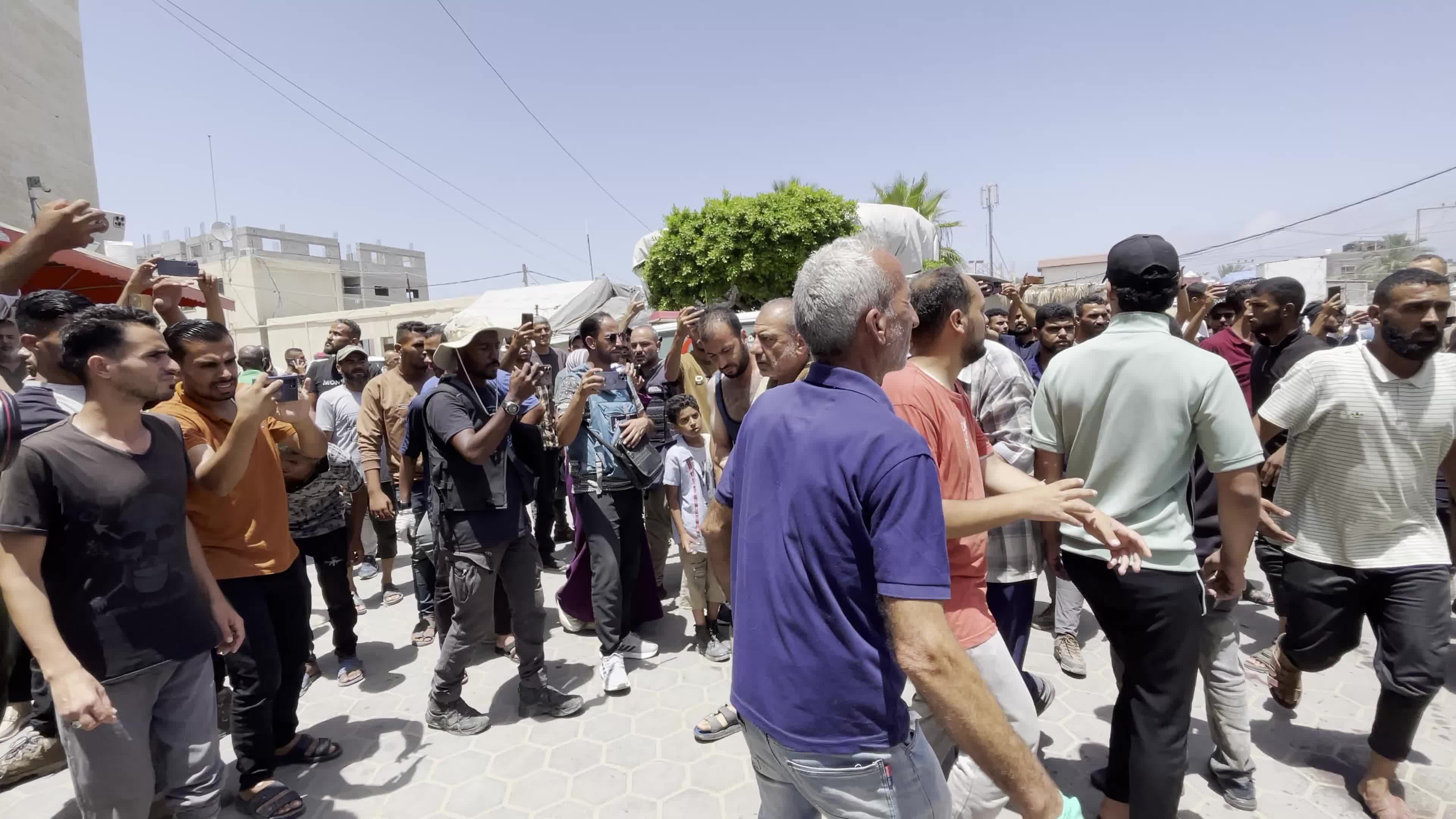 Afteramath of Israeli Airstrike in Gaza, Palestine
