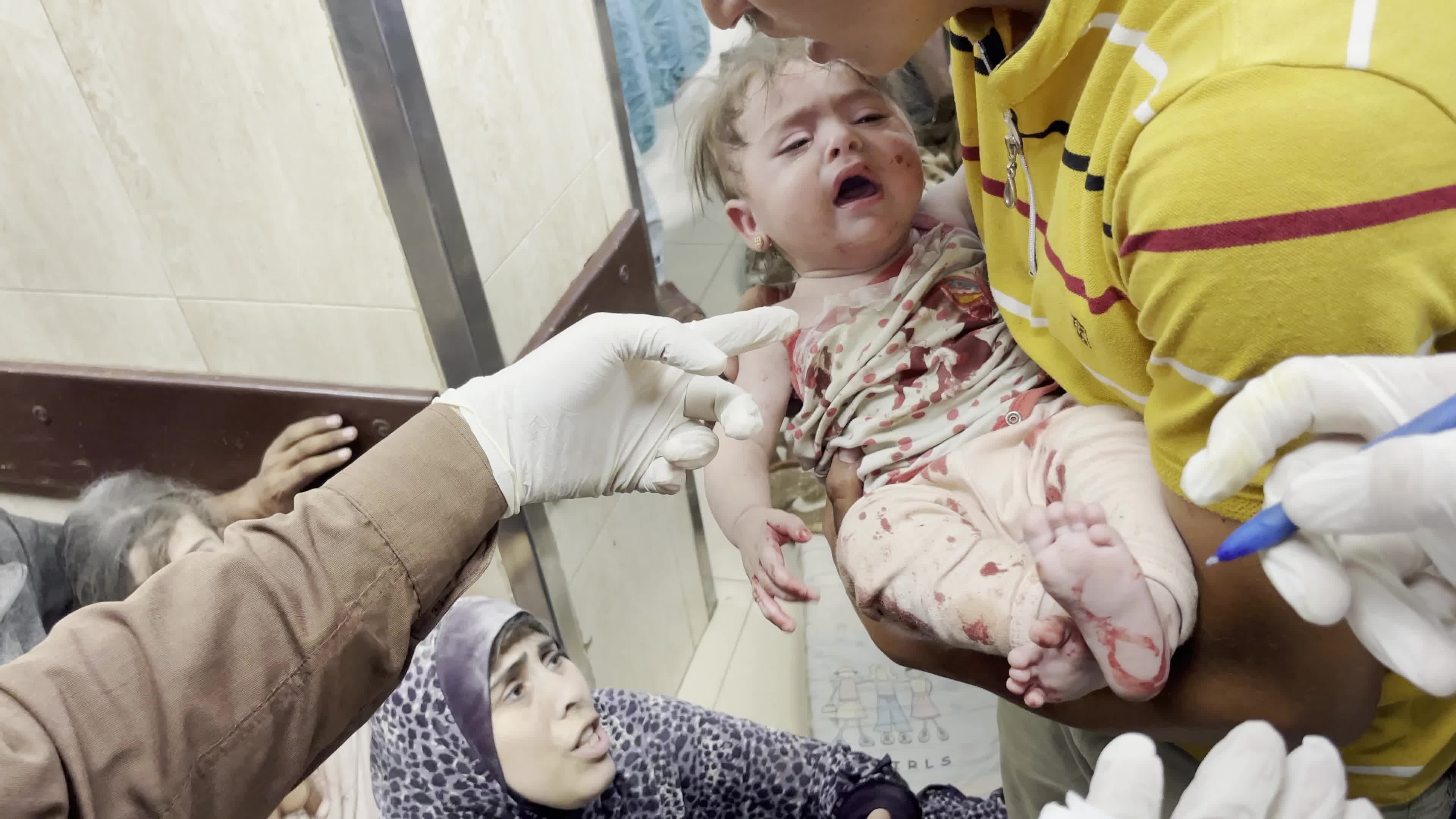 Afteramath of Israeli Airstrike in Gaza, Palestine