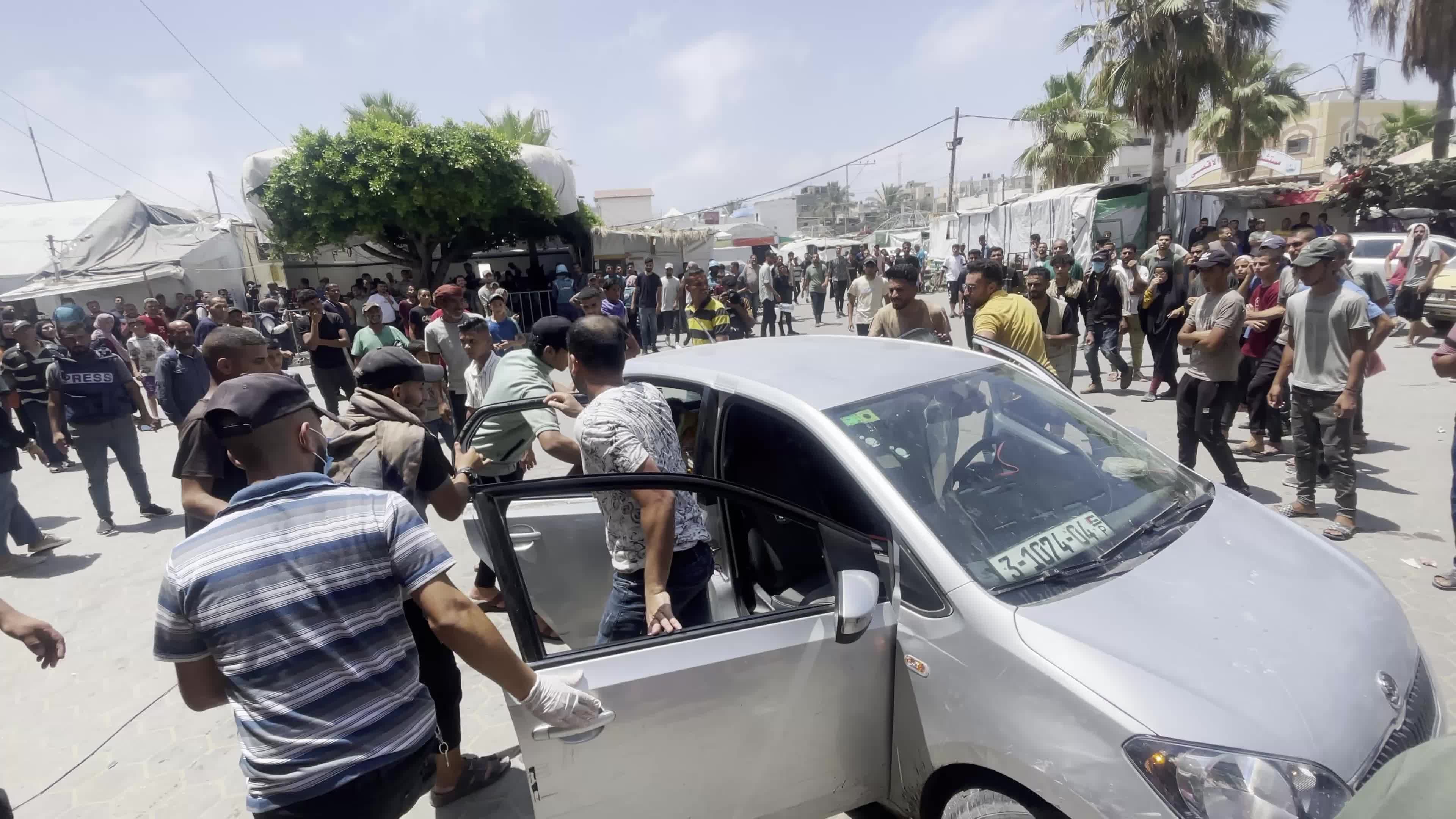 Afteramath of Israeli Airstrike in Gaza, Palestine