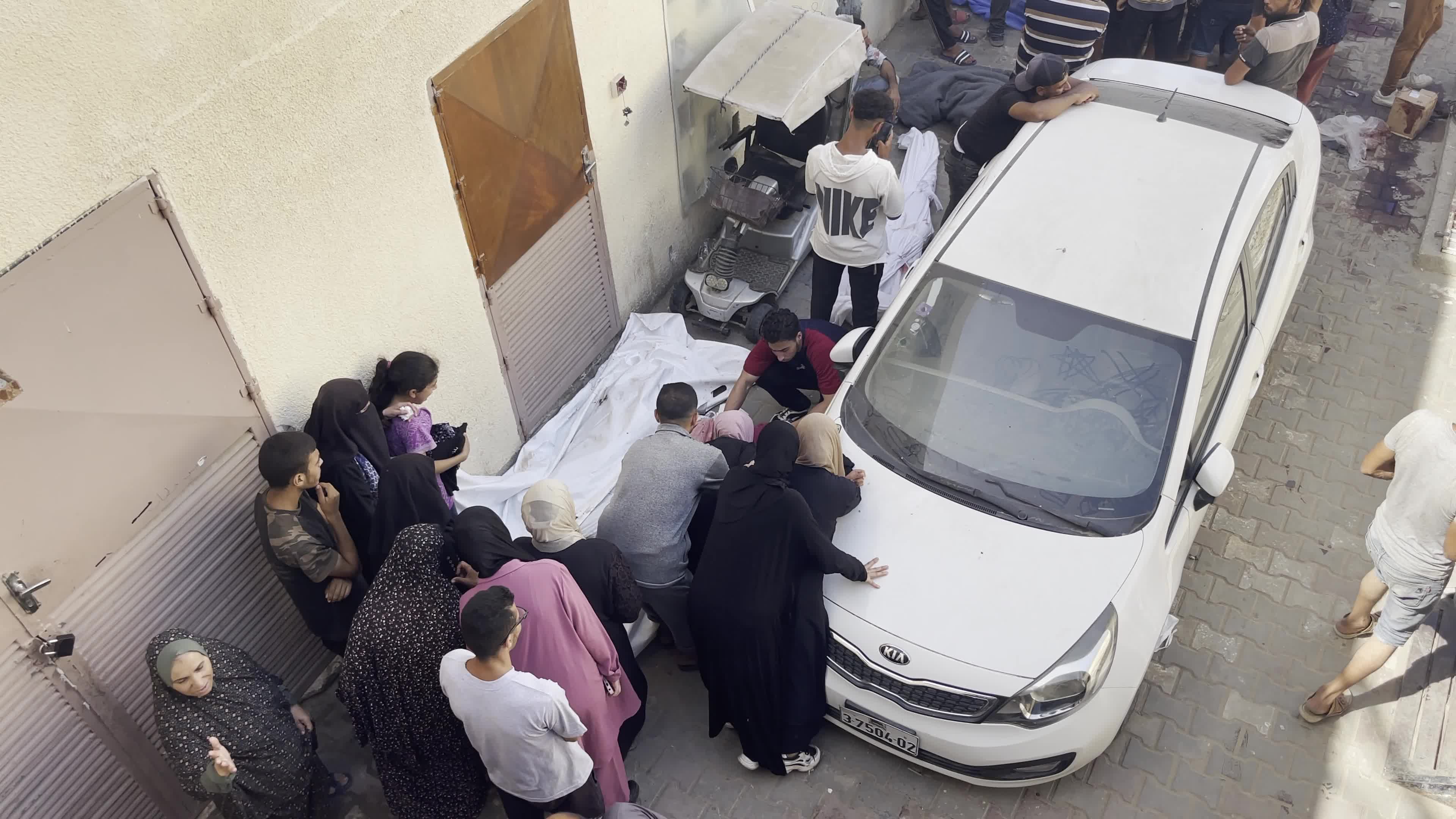 Afteramath of Israeli Airstrike in Gaza, Palestine