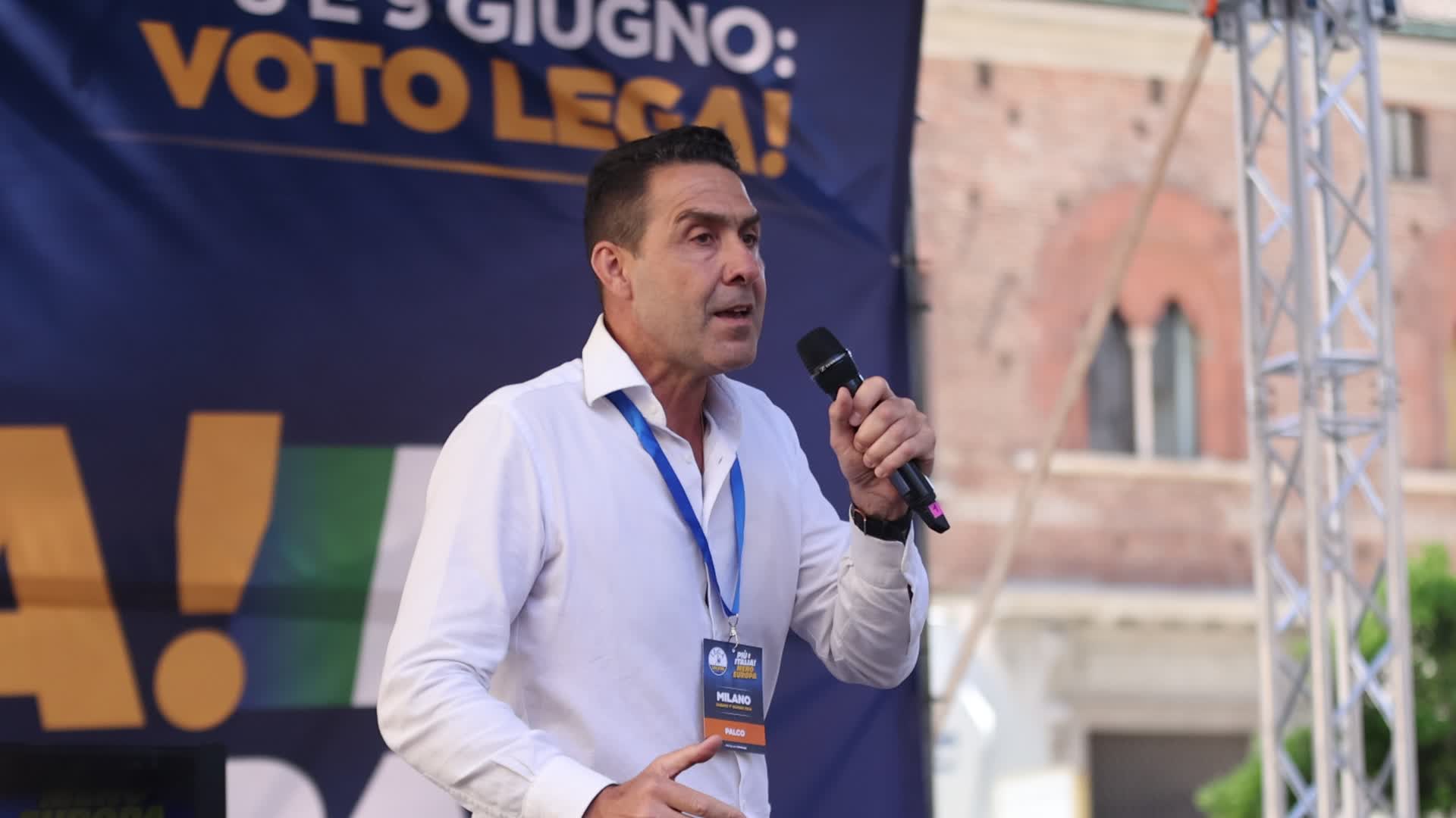 The closing of the electoral campaign of Lega per Salvini Premier for the 2024 European Parliament election in Milan