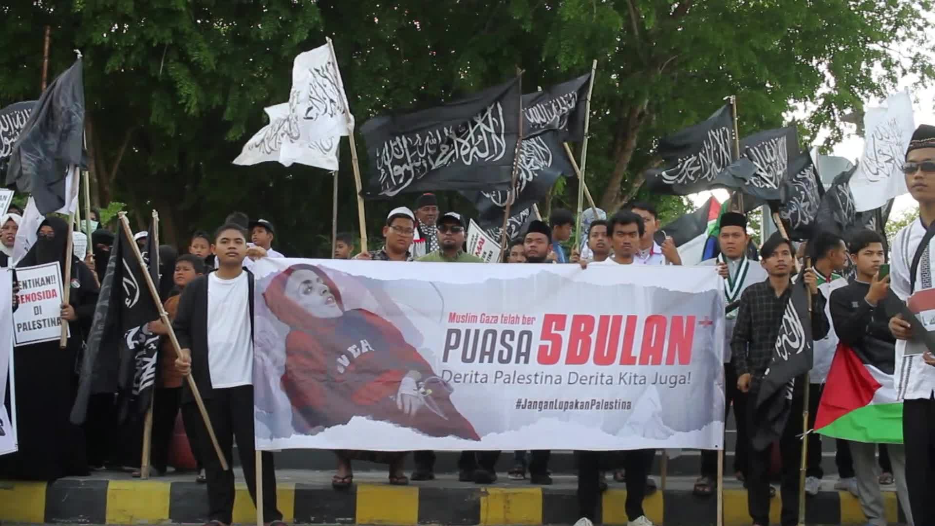 Pro Palestine Demonstration in Aceh