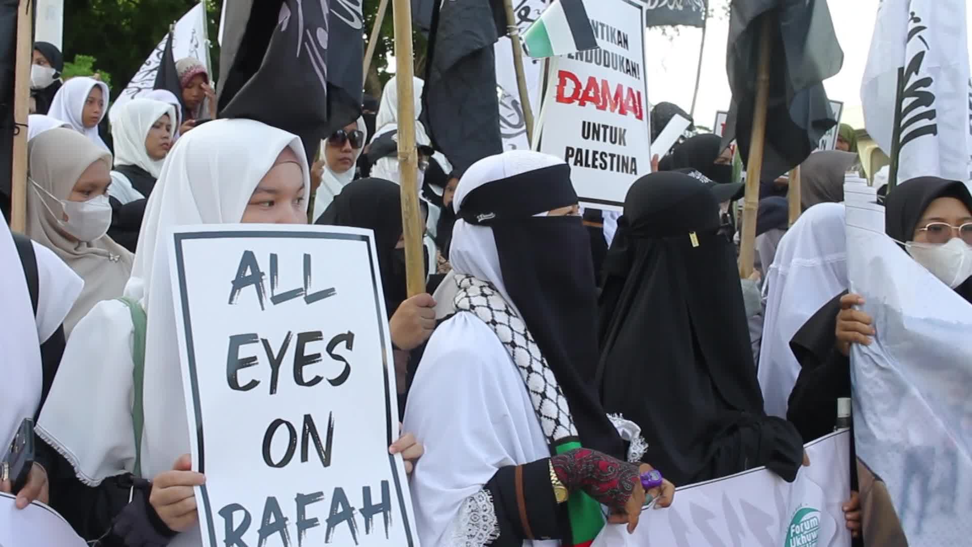 Pro Palestine Demonstration in Aceh