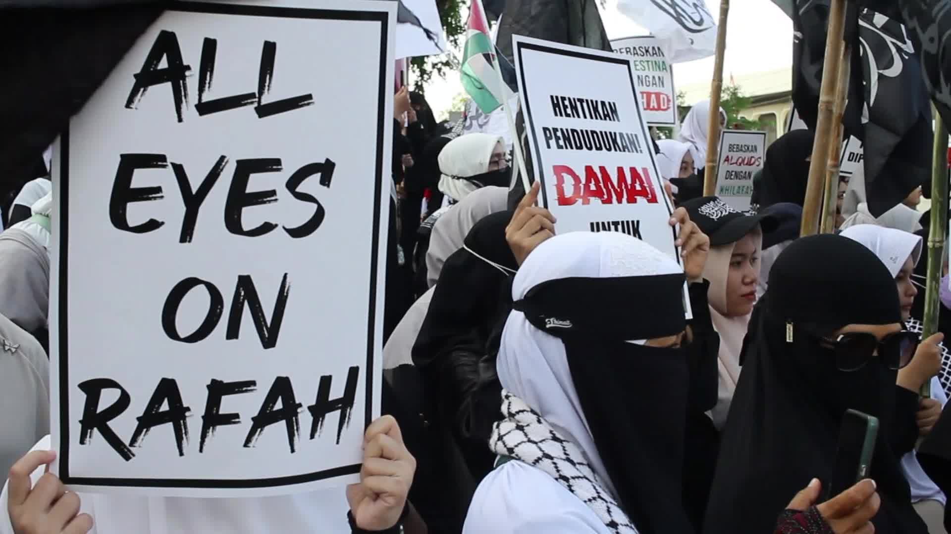 Pro Palestine Demonstration in Aceh