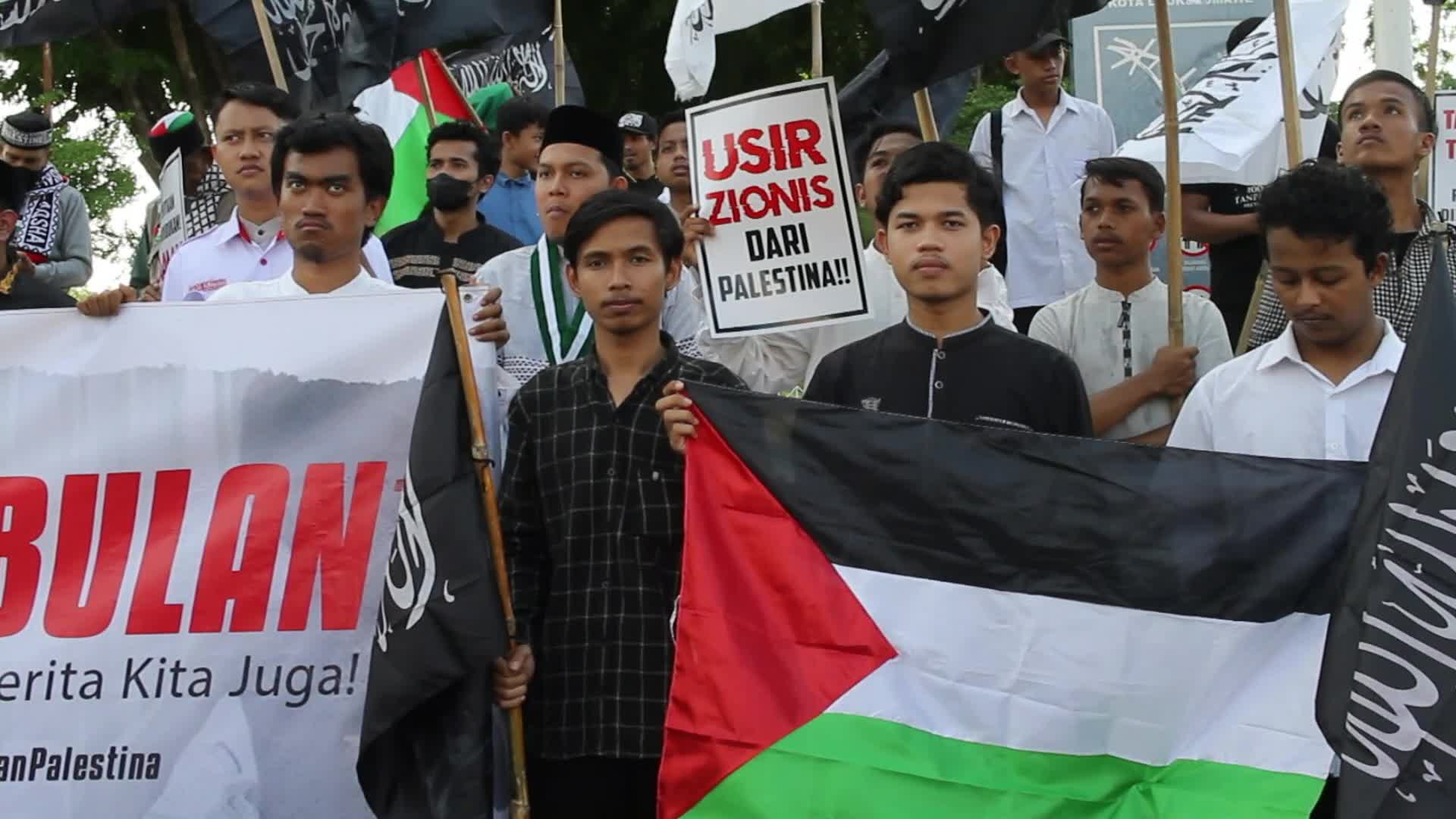 Pro Palestine Demonstration in Aceh
