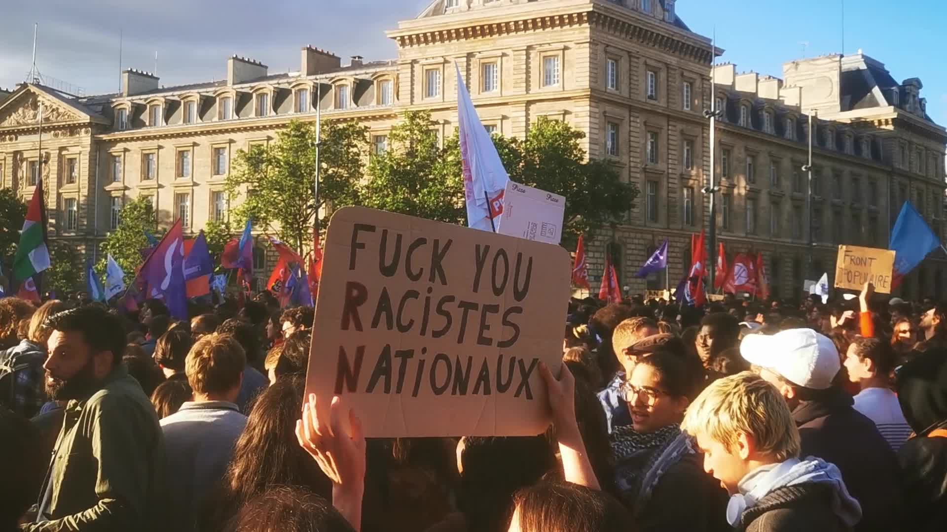 Demonstration against the victory of French far-right party Rassemblement National in the European elections