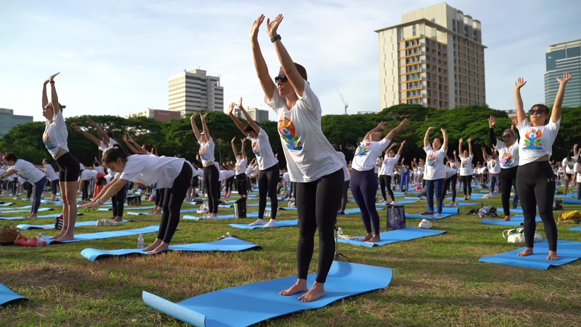 International Day of Yoga in Bangkok.