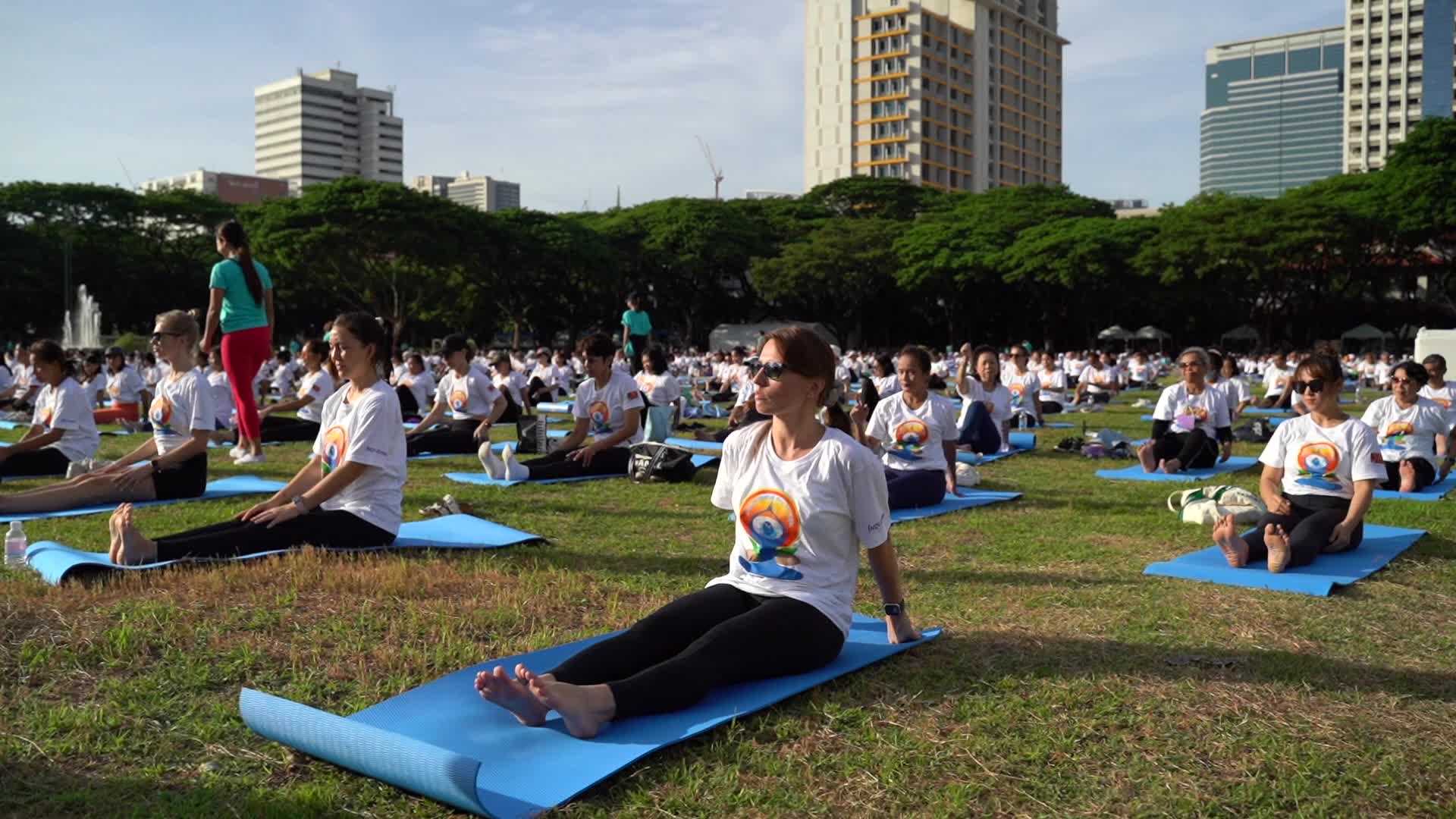 International Day of Yoga in Bangkok.