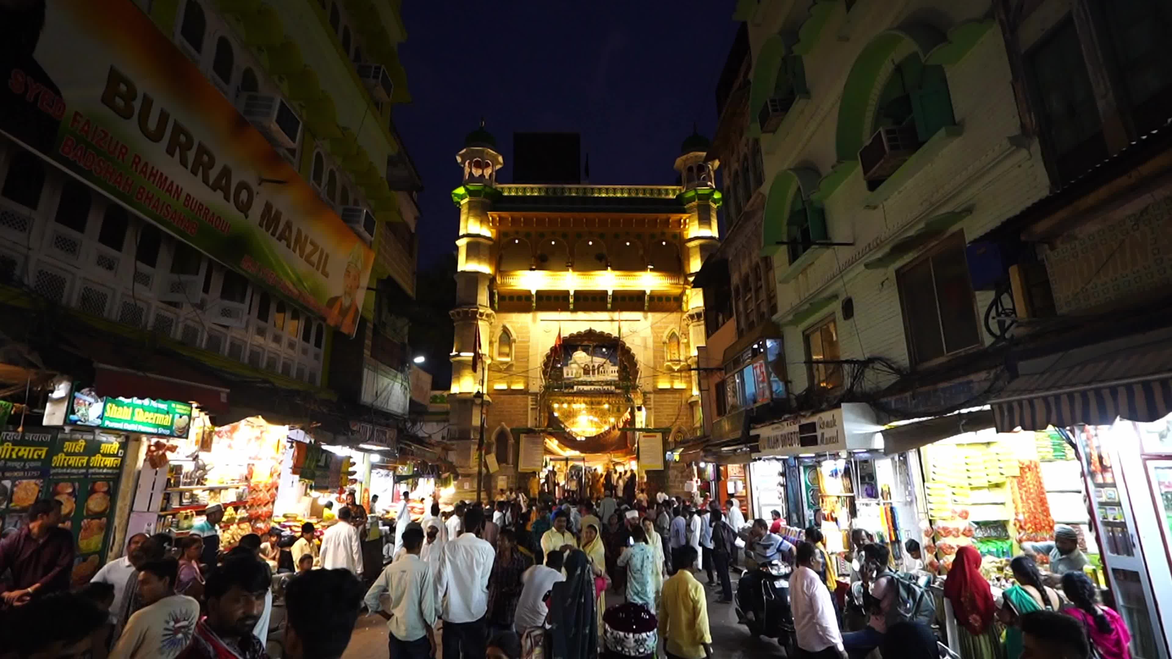 Pilgrims Outside the shrine of Sufi saint Khwaja Moinuddin Chisti in Ajmer