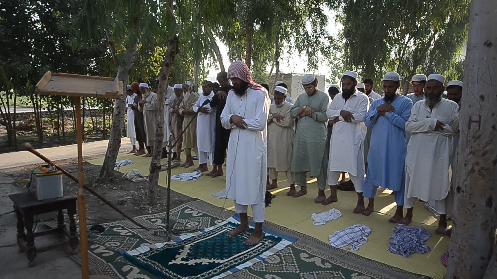 Afghan refugees perform Eid al-Adha prayer in Pakistan
