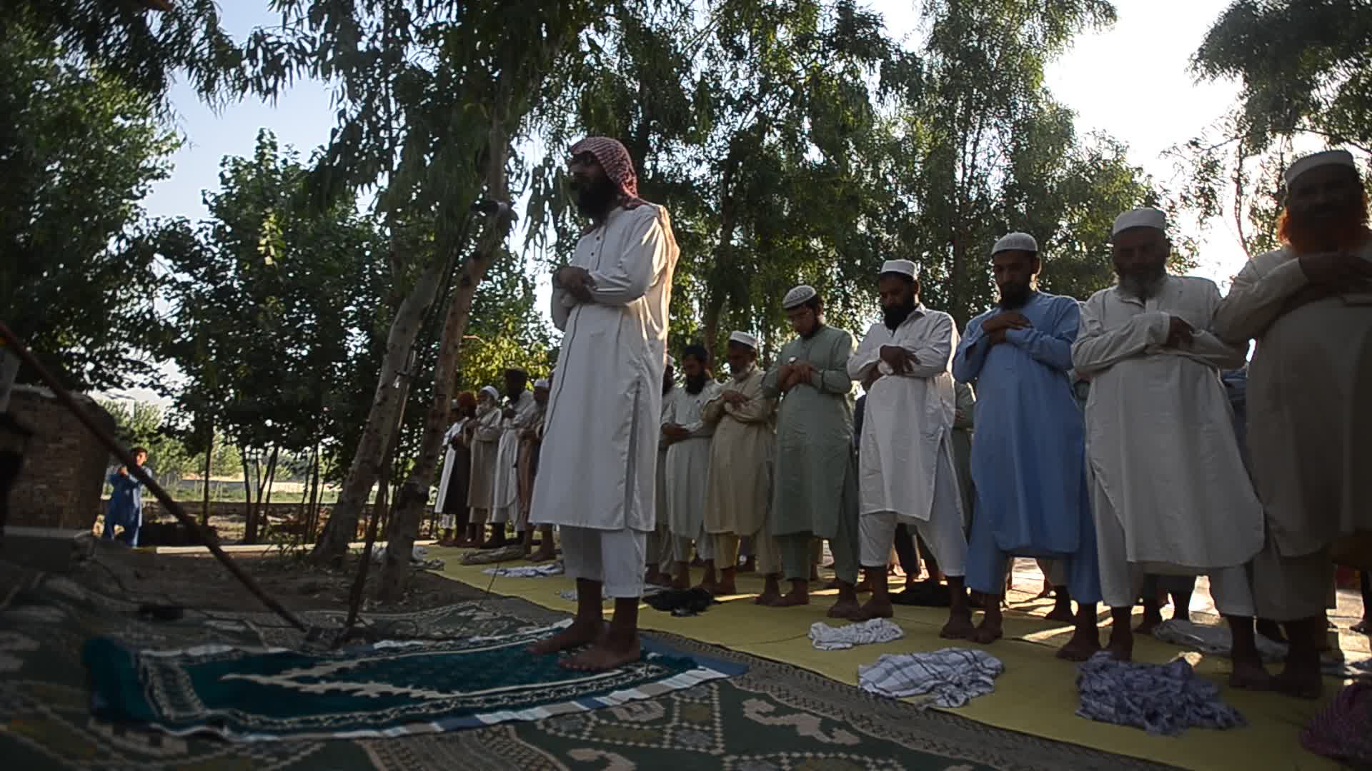 Afghan refugees perform Eid al-Adha prayer in Pakistan
