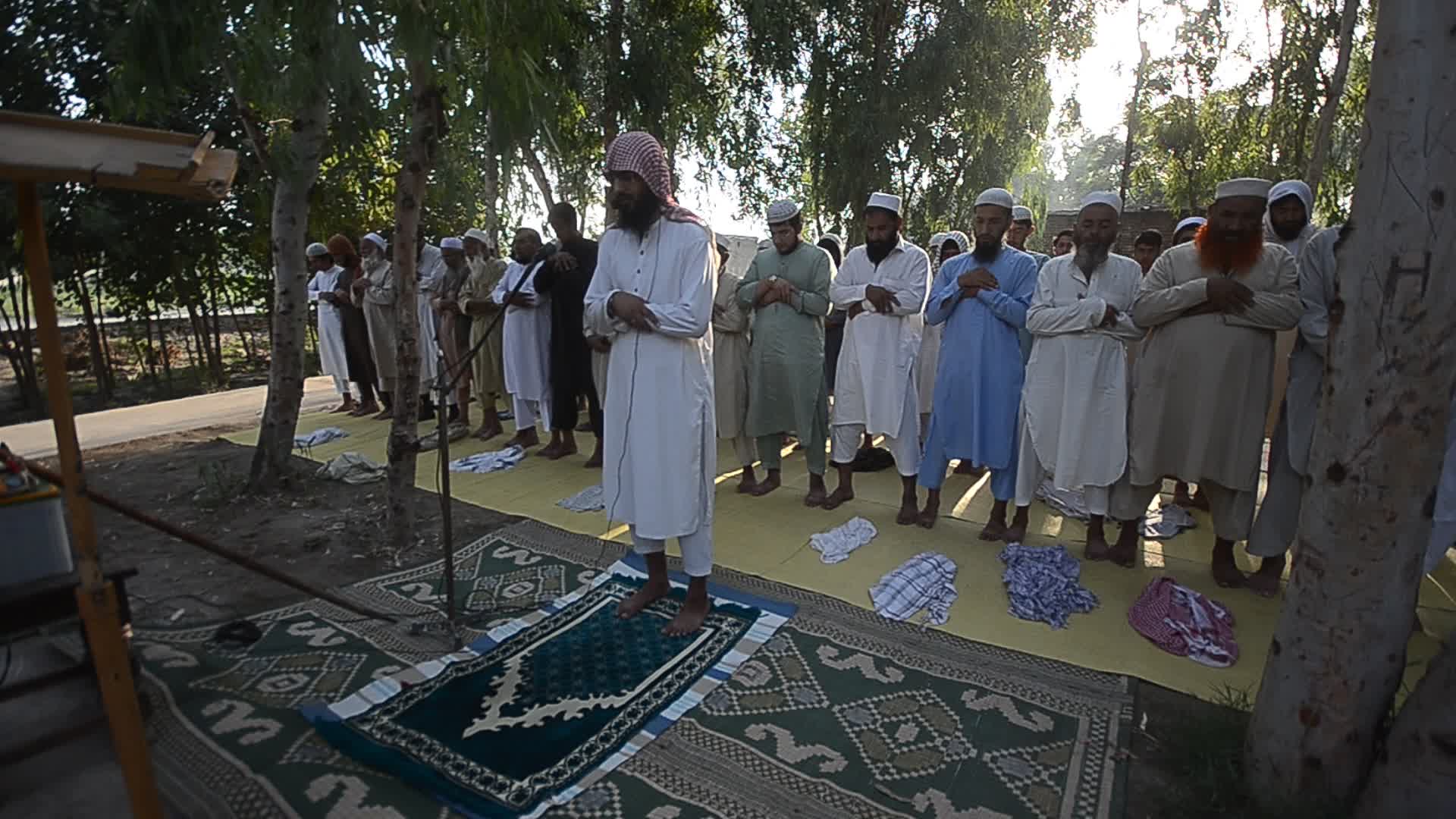 Afghan refugees perform Eid al-Adha prayer in Pakistan
