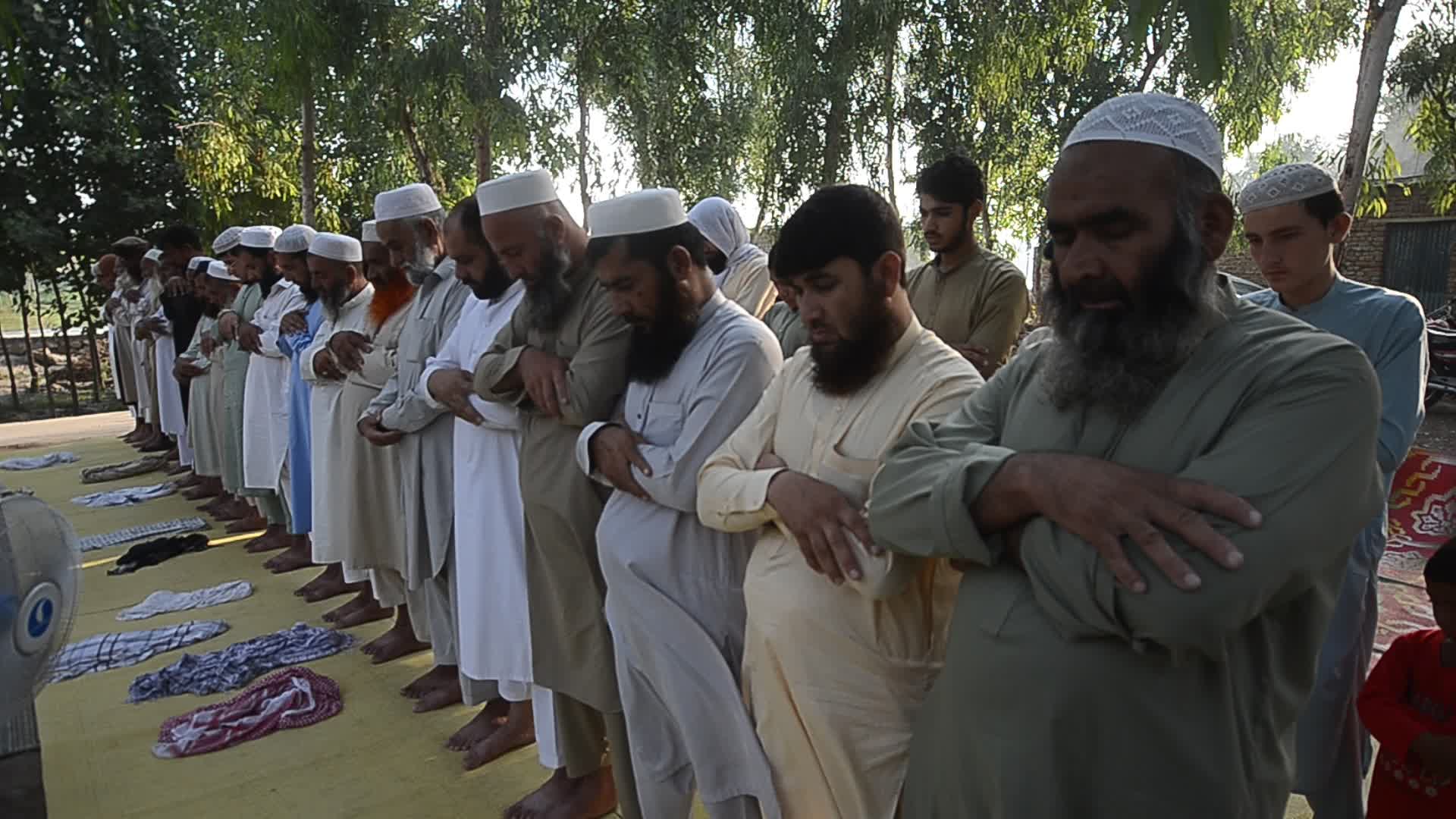Afghan refugees perform Eid al-Adha prayer in Pakistan
