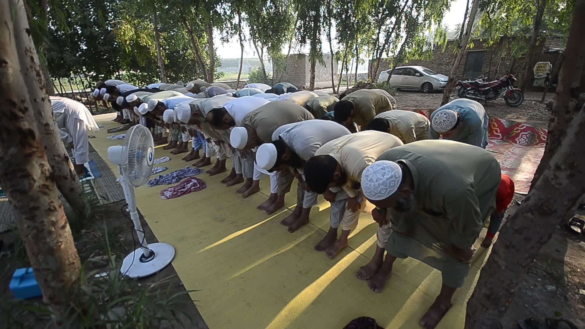 Afghan refugees perform Eid al-Adha prayer in Pakistan

