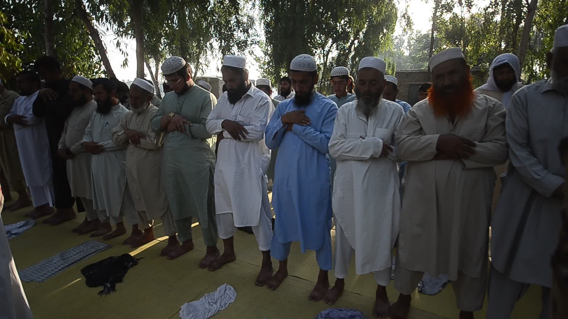 Afghan refugees perform Eid al-Adha prayer in Pakistan
