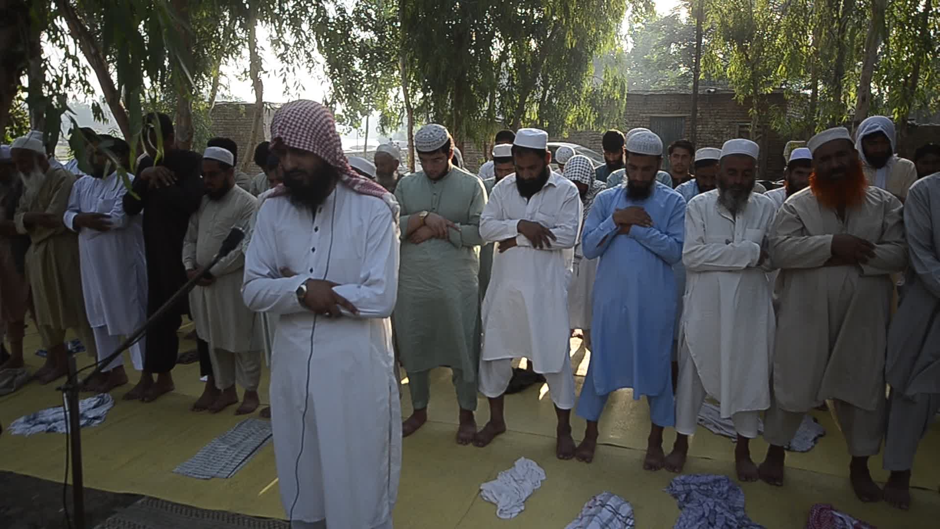 Afghan refugees perform Eid al-Adha prayer in Pakistan
