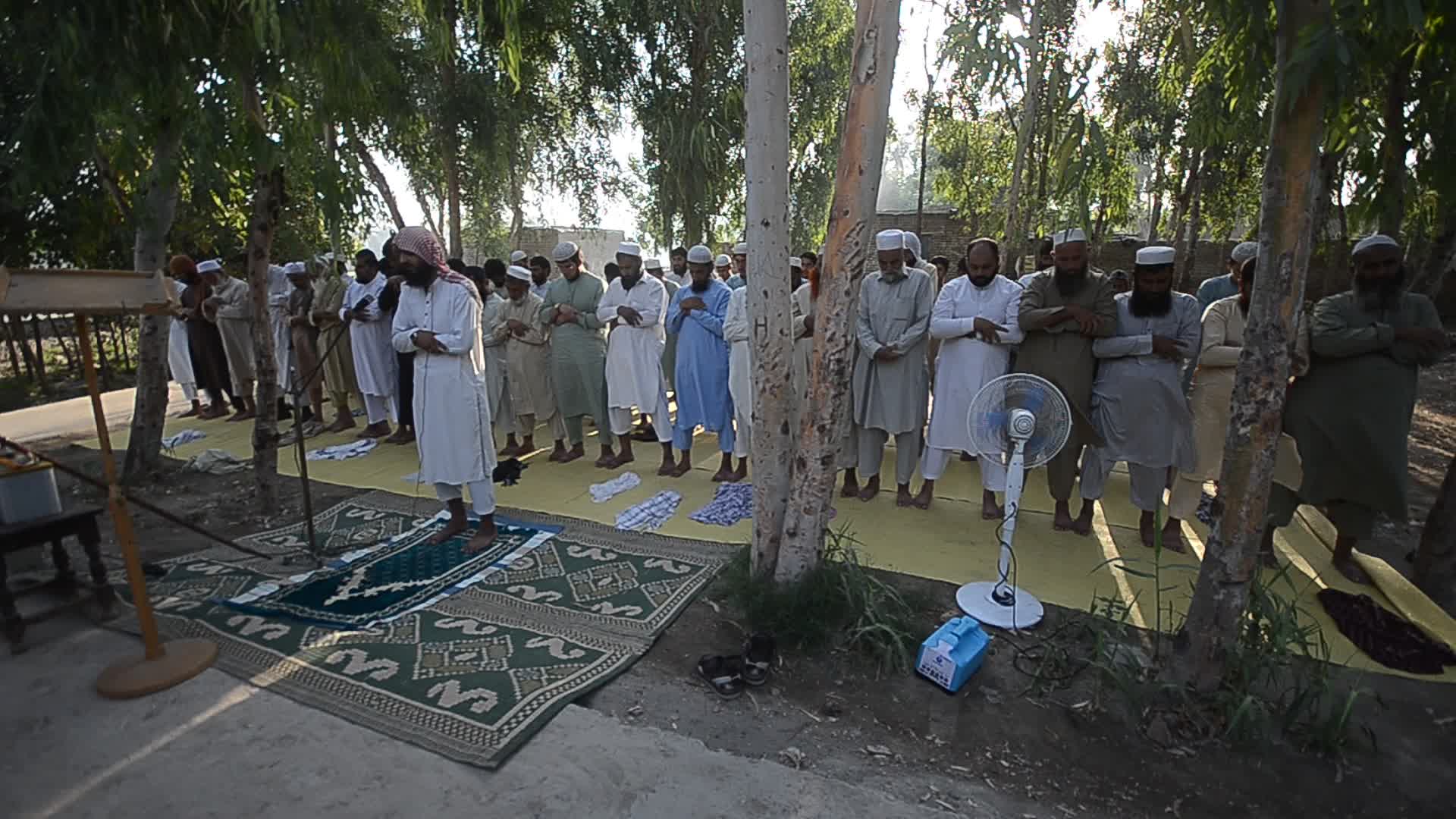 Afghan refugees perform Eid al-Adha prayer in Pakistan

