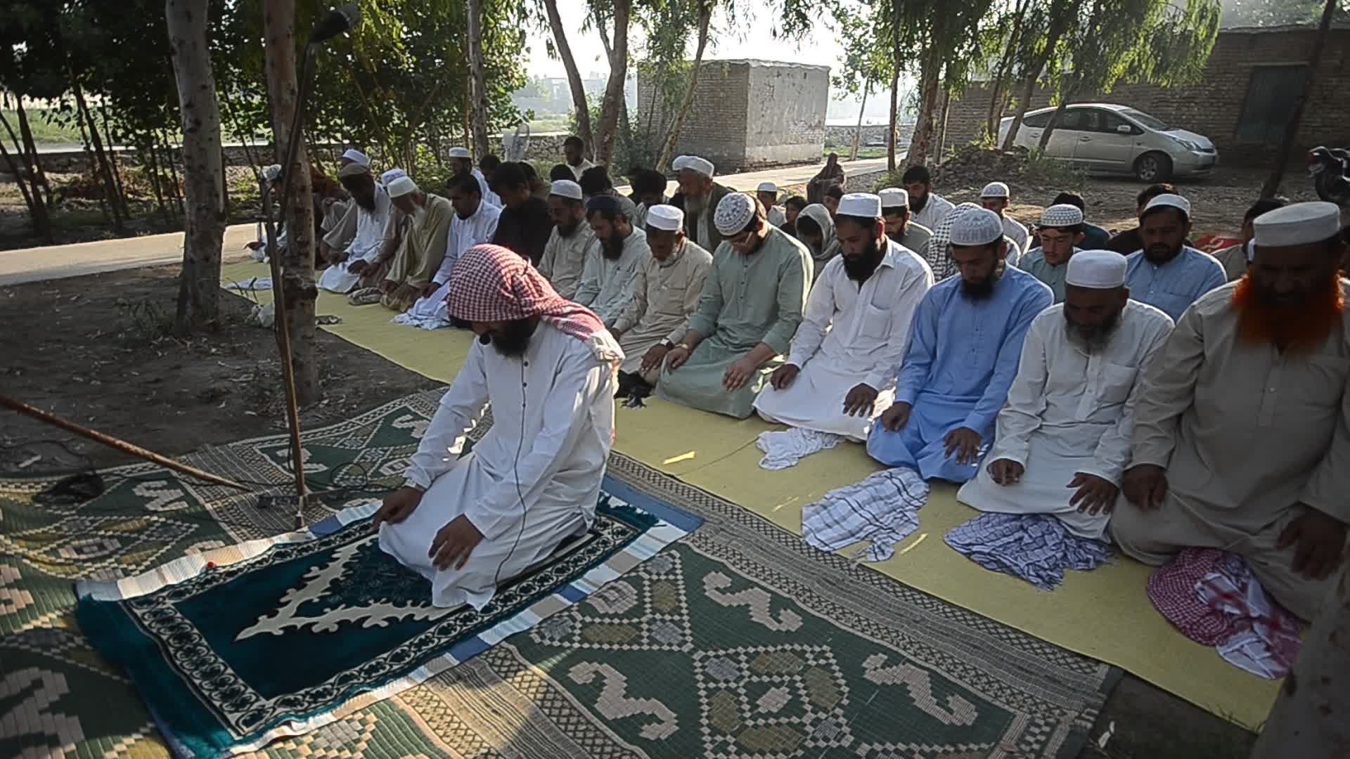 Afghan refugees perform Eid al-Adha prayer in Pakistan
