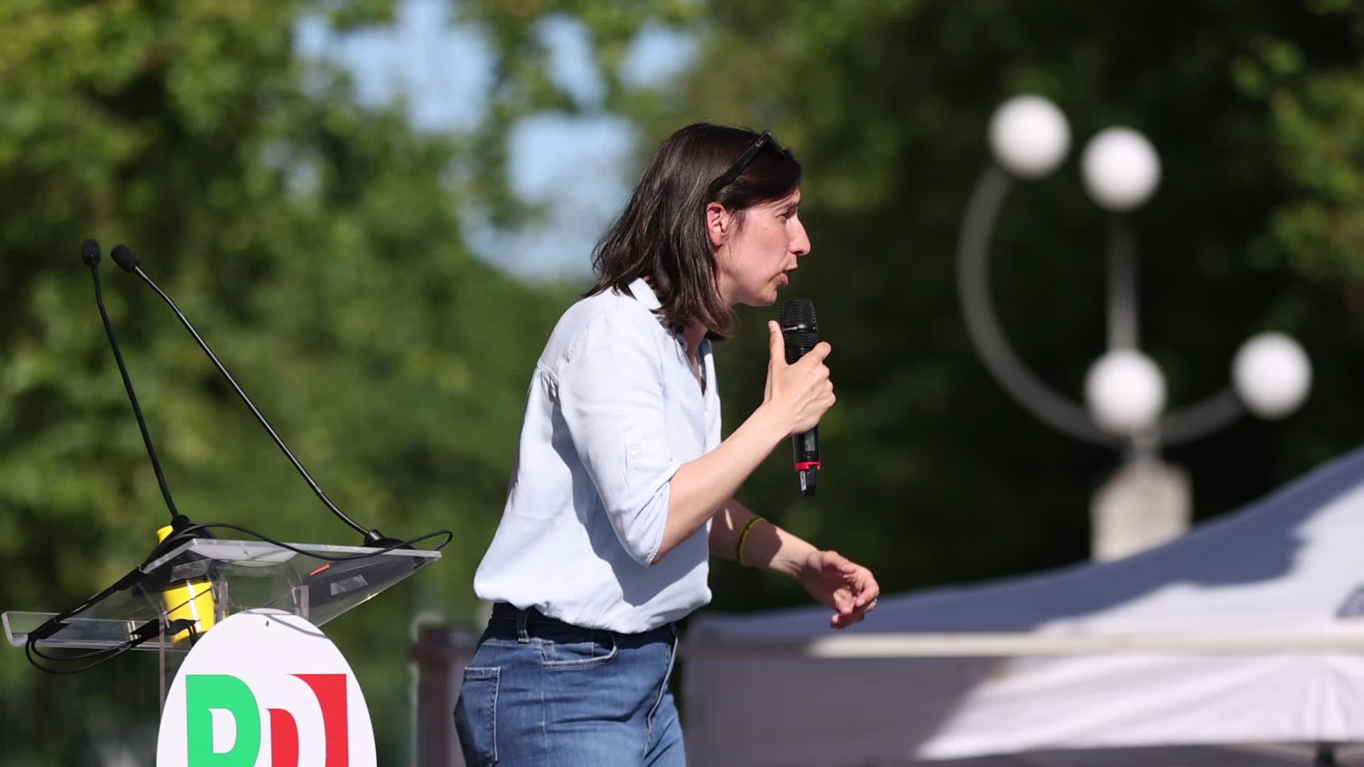 The closing of the electoral campaign of Partito Democratico for the 2024 European Parliament election in Milan