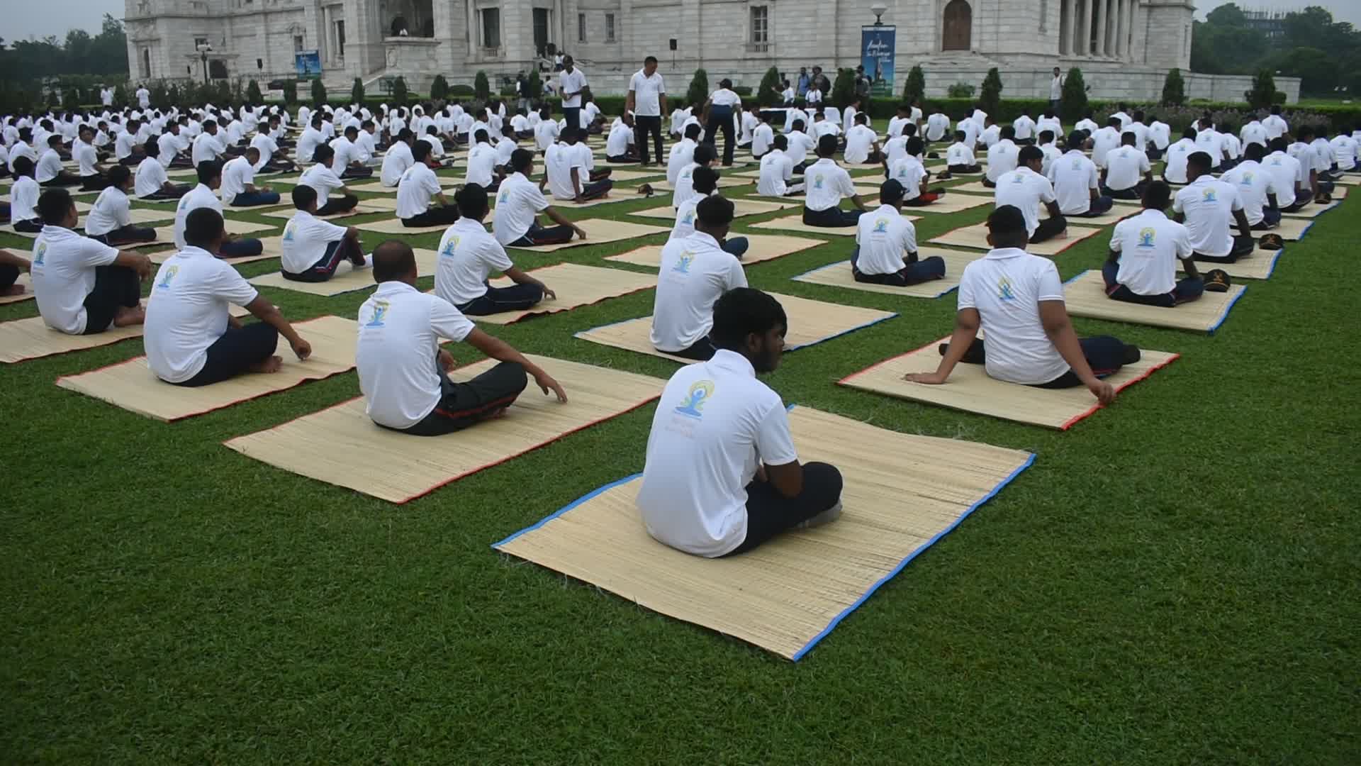 10th international Yoga day celebration in India.