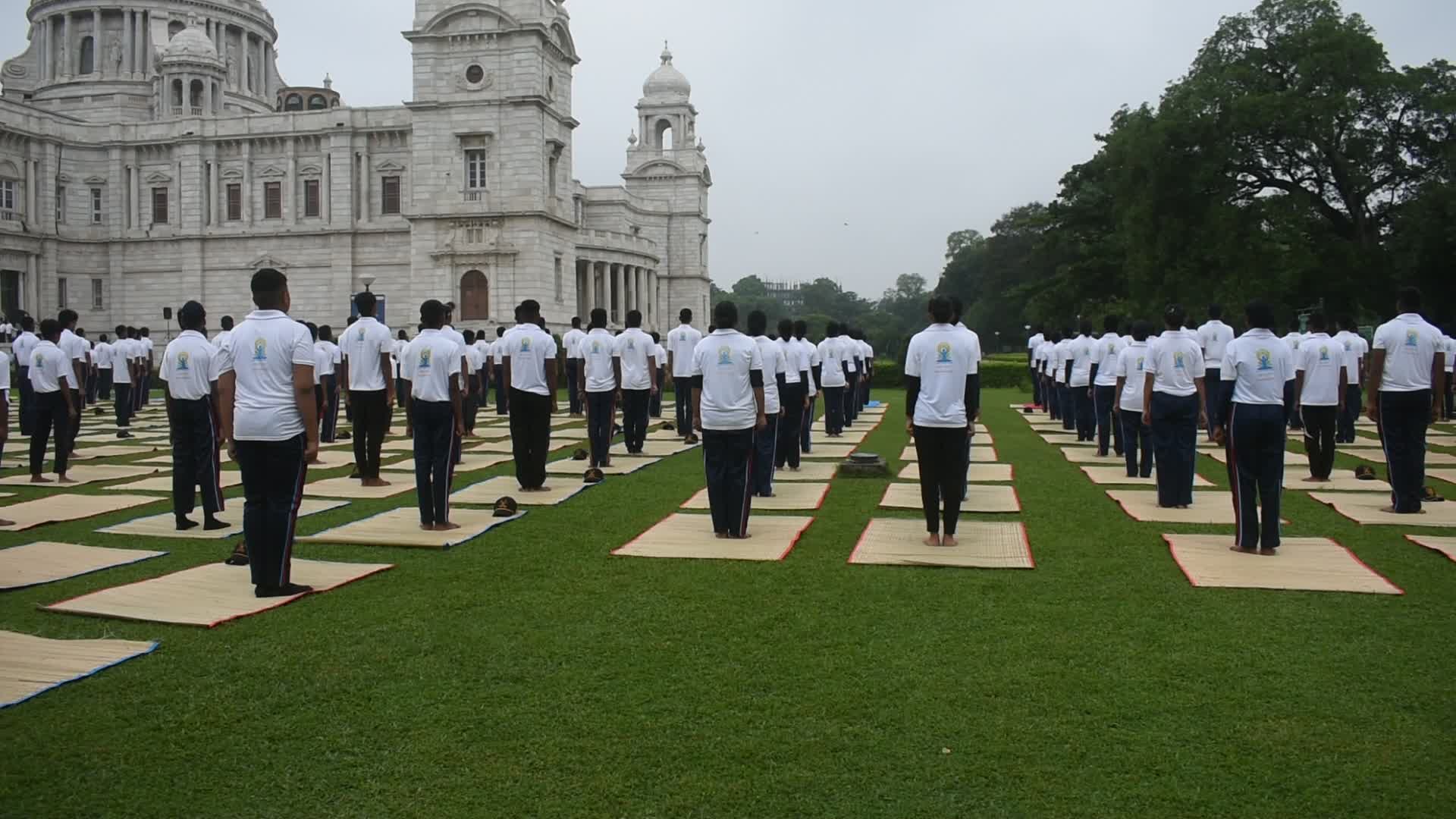 10th international Yoga day celebration in India.