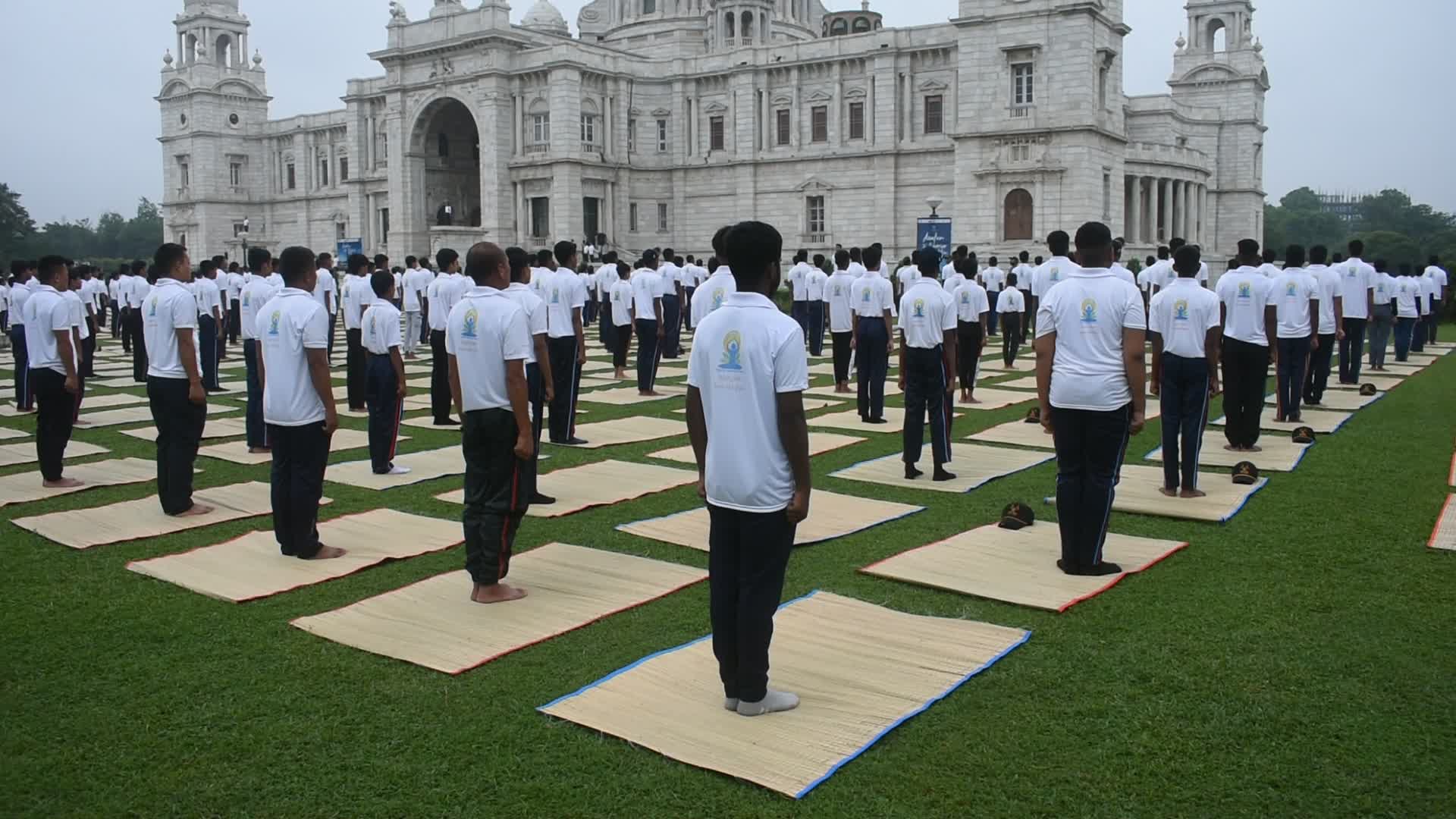 10th international Yoga day celebration in India.