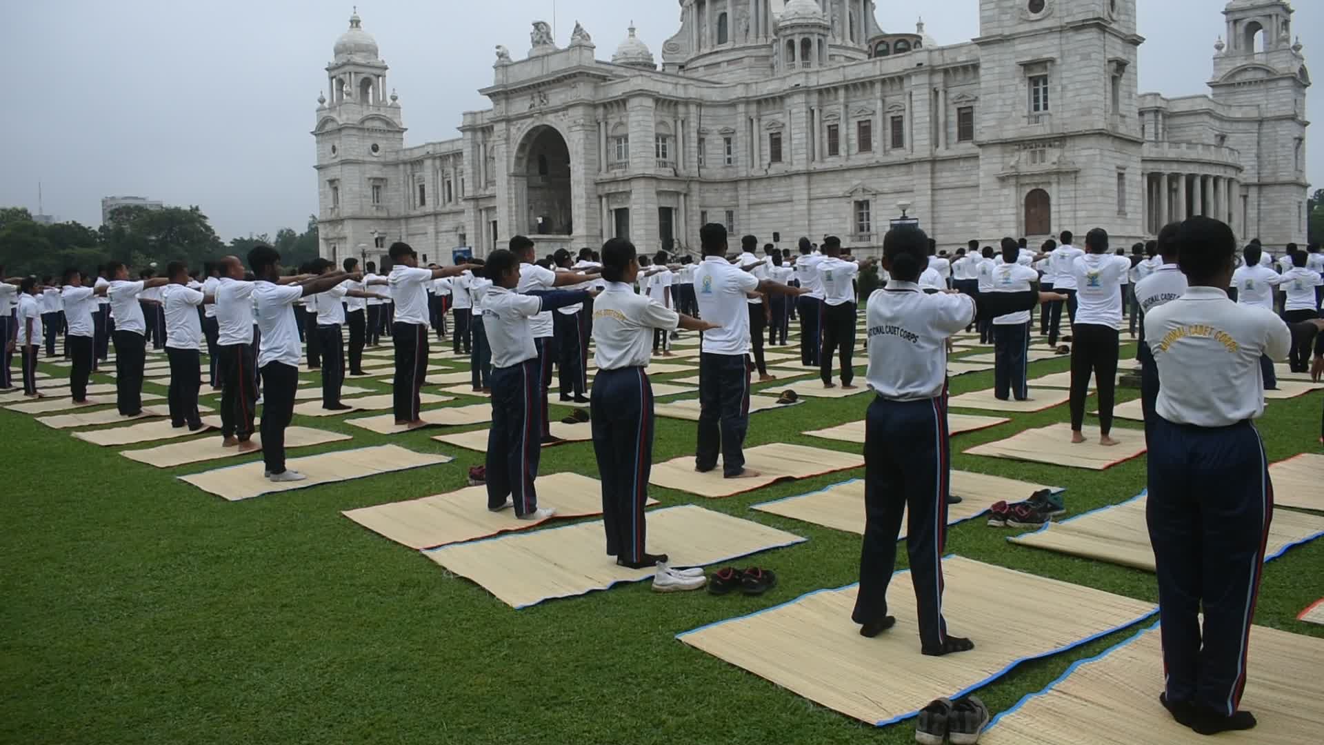 10th international Yoga day celebration in India.