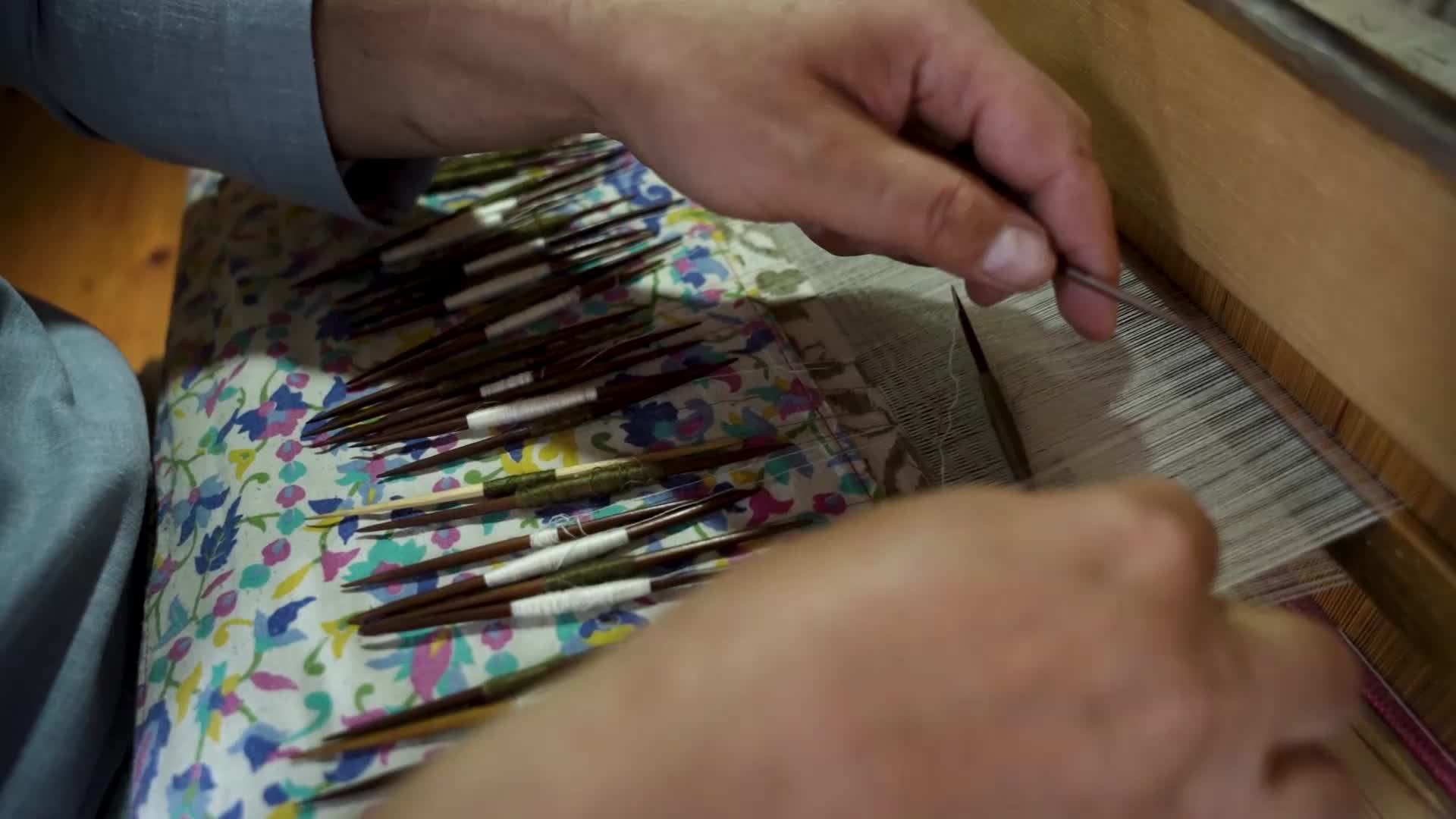 Kani Shawl weaving in Kashmir, India