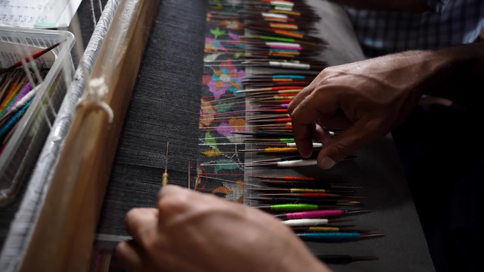 Kani Shawl weaving in Kashmir, India