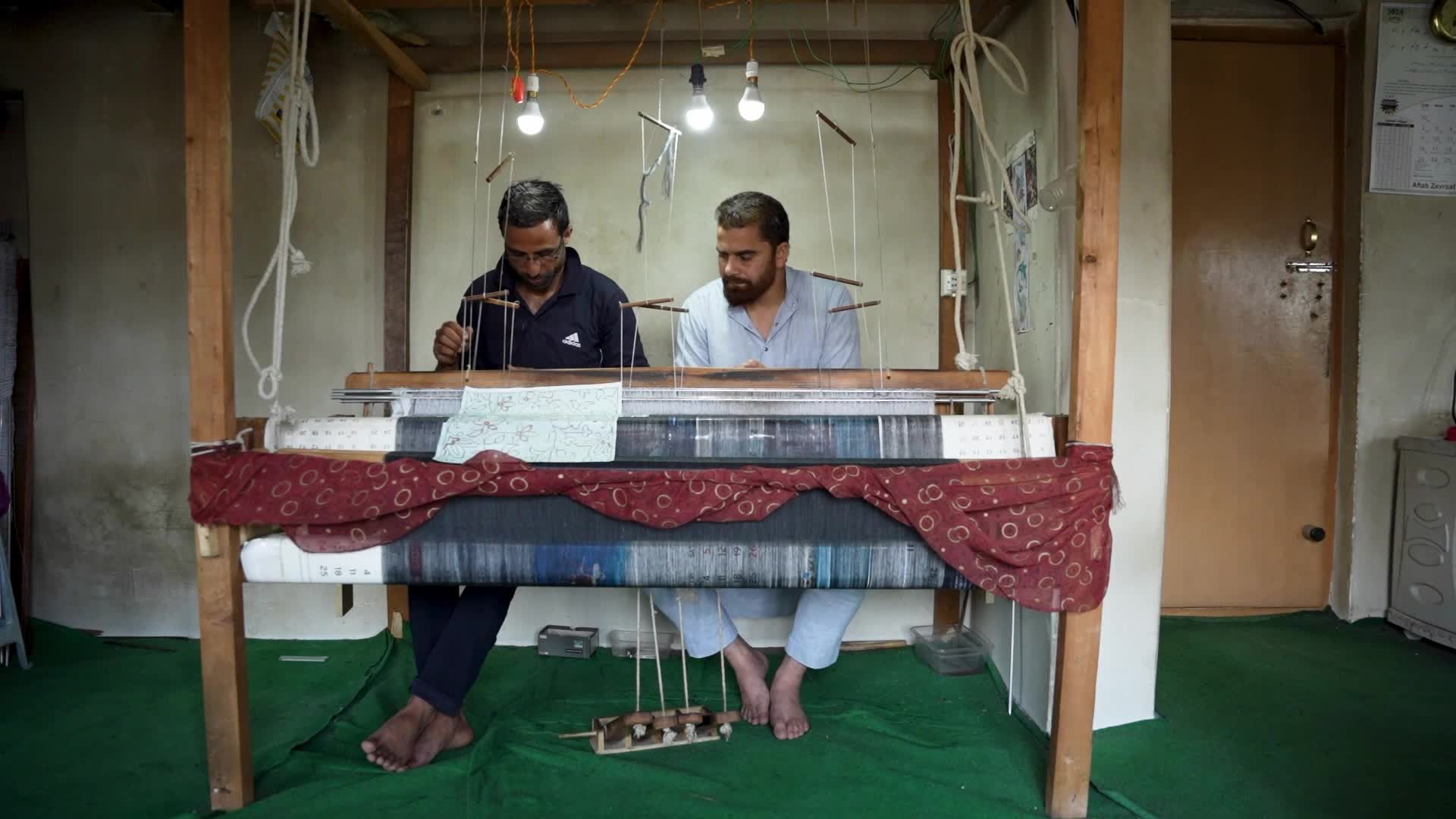 Kani Shawl weaving in Kashmir, India