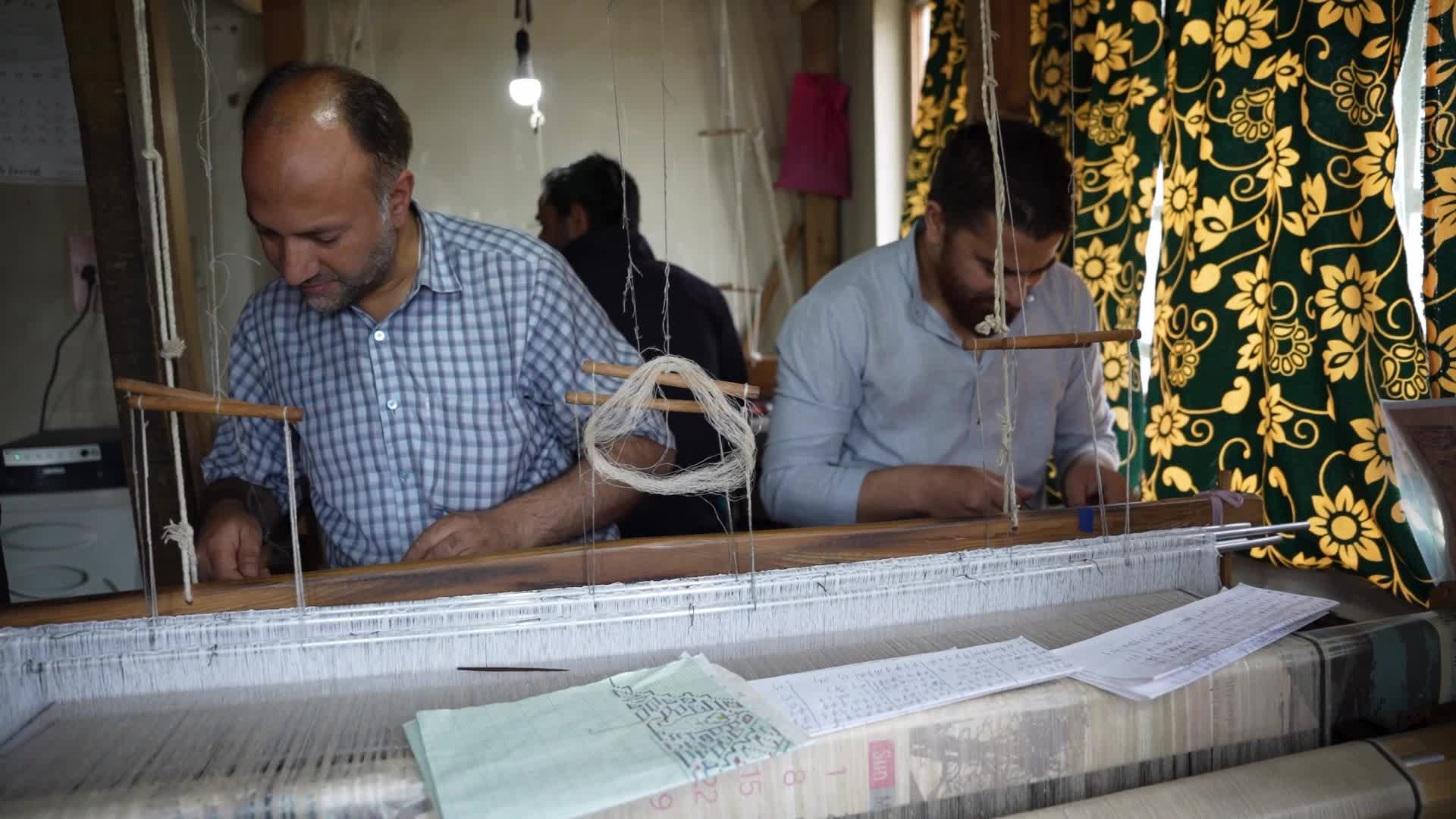 Kani Shawl weaving in Kashmir, India