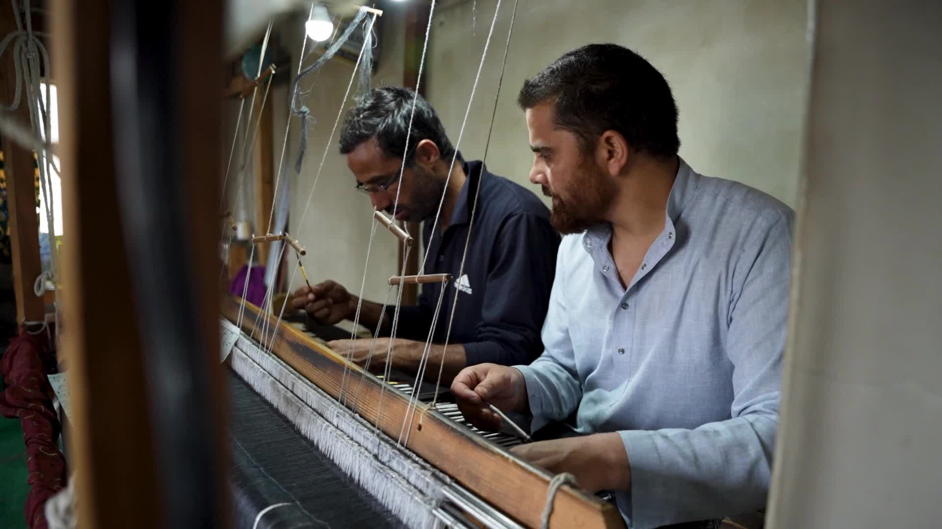Kani Shawl weaving in Kashmir, India