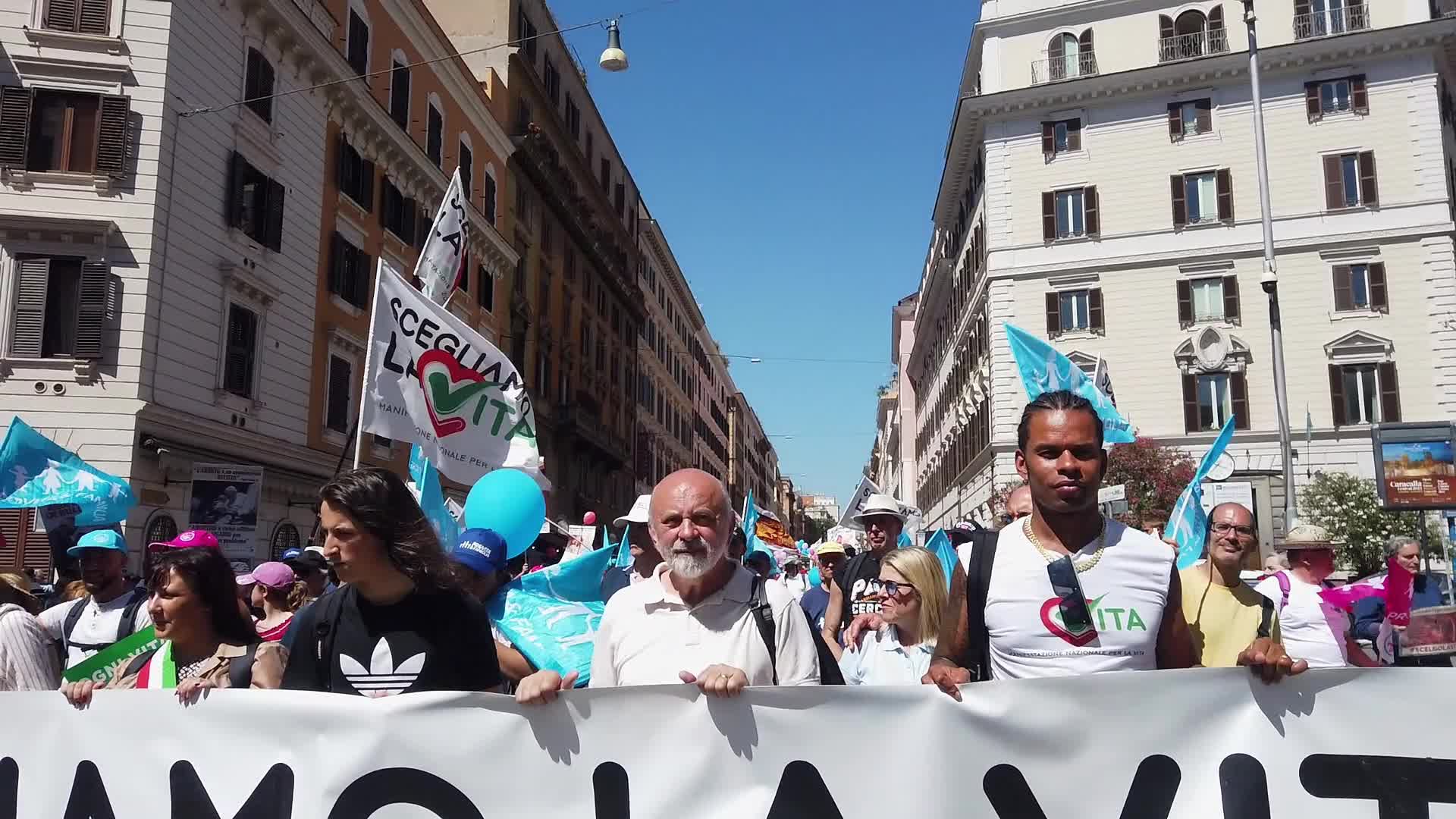 'Let's Choose Life' Demonstration In Rome