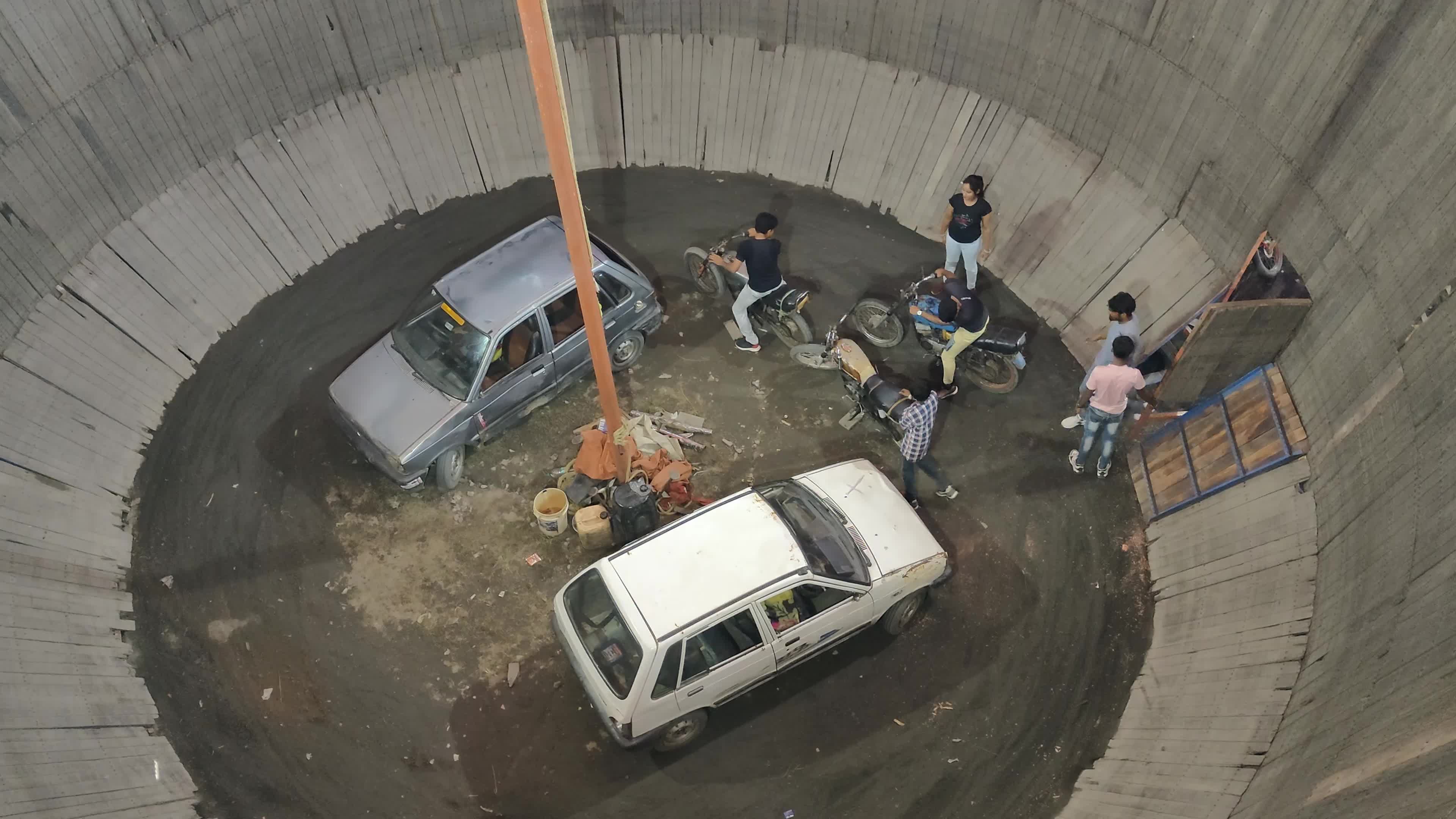 Well of Death stunt in India 