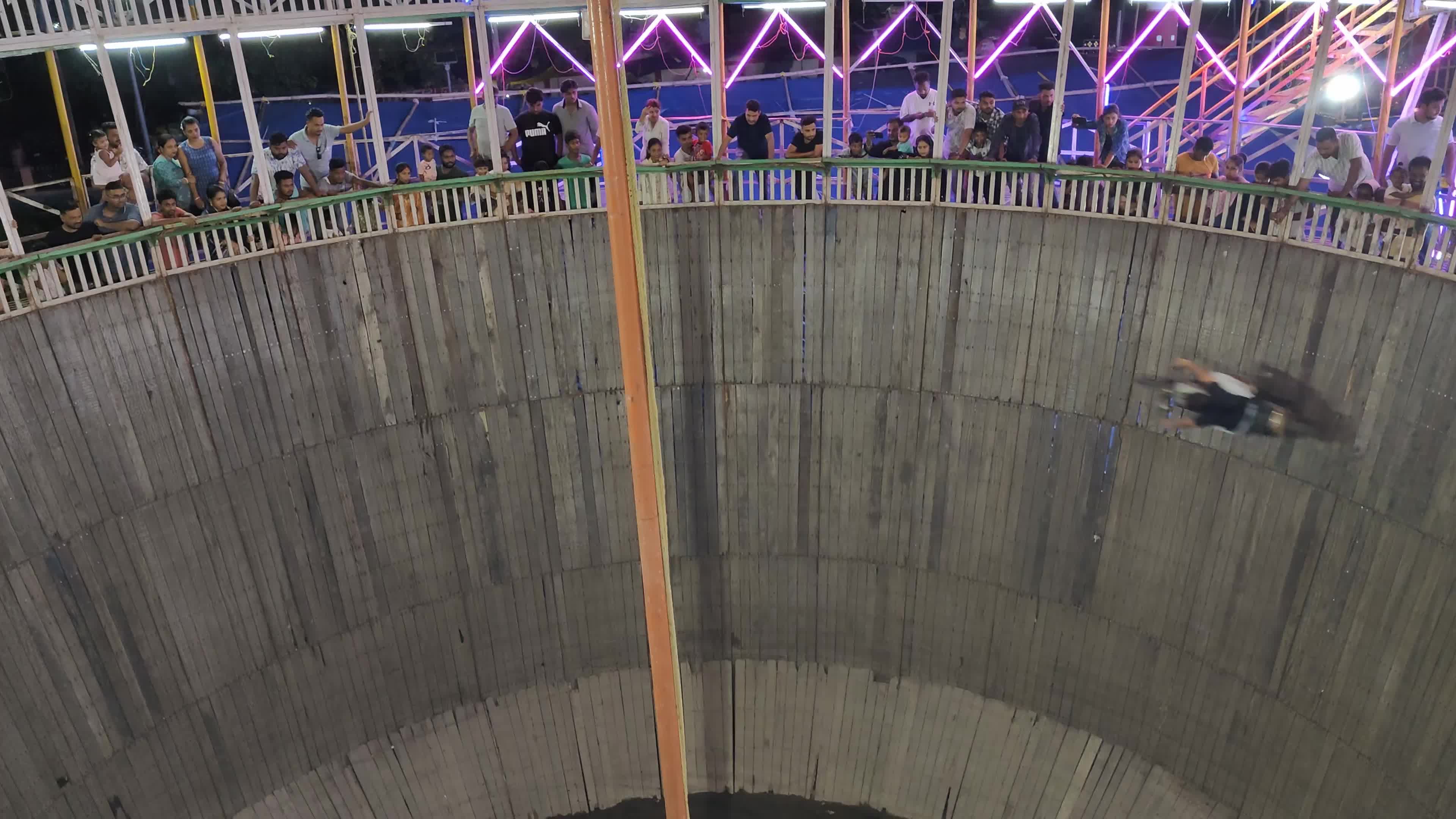 Well of Death stunt in India 