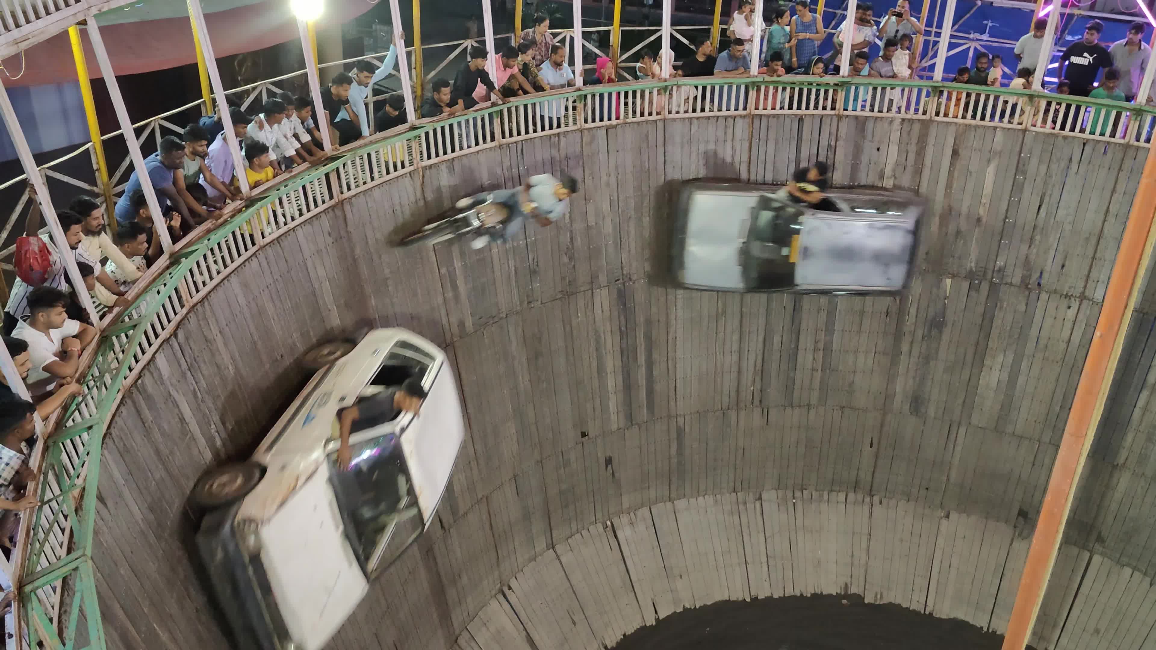 Well of Death stunt in India 