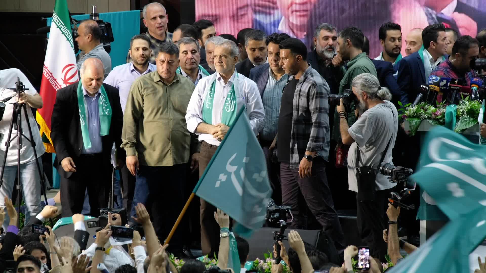 Electoral campaign rally for presidential candidate, Masoud Pezeshkian