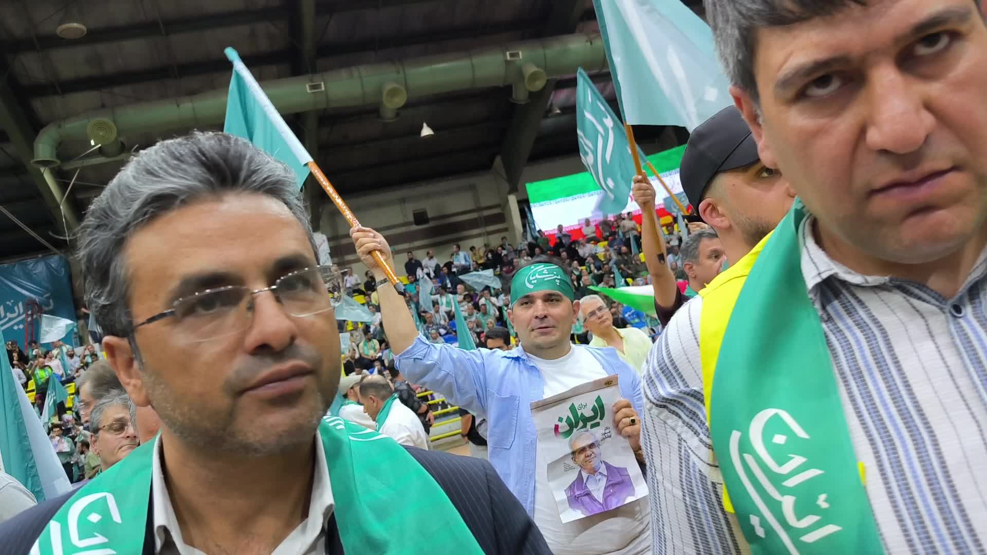 Electoral campaign rally for presidential candidate, Masoud Pezeshkian