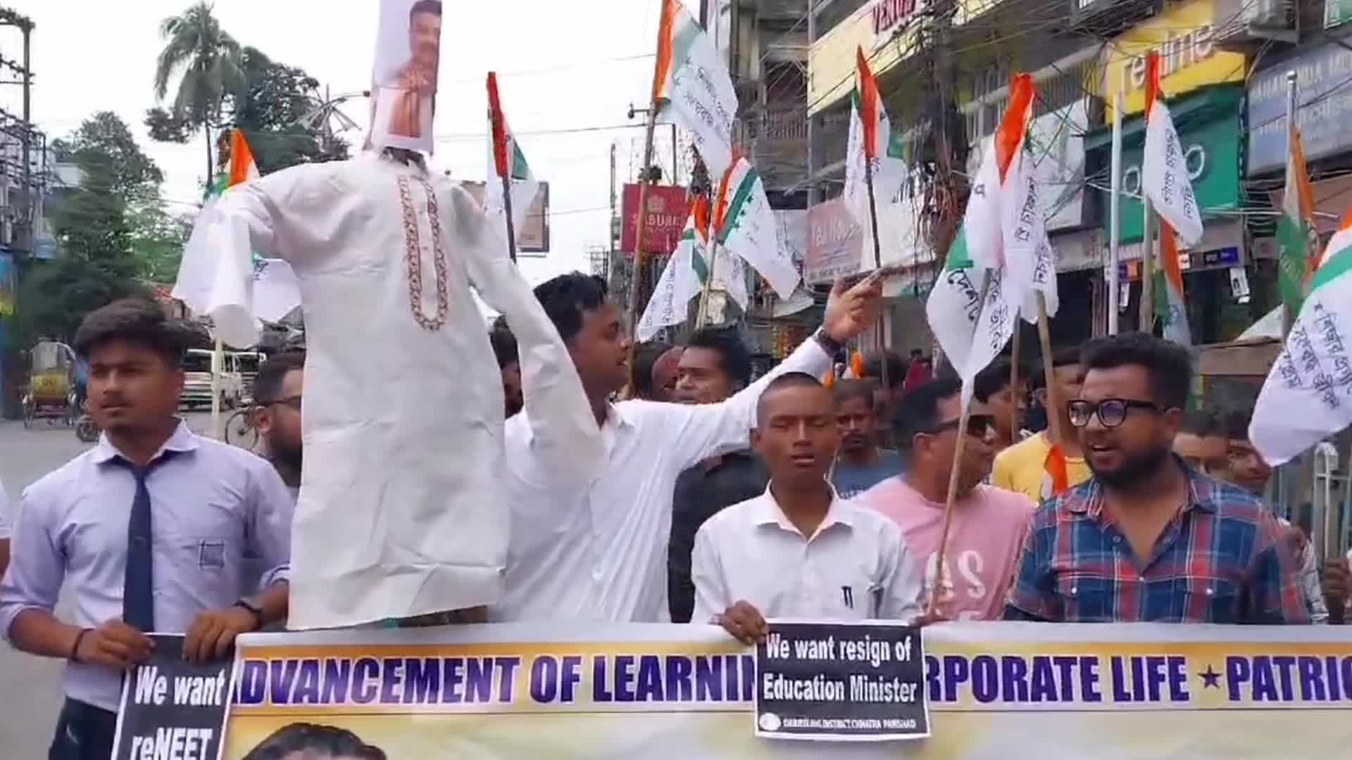 India NEET Exam Paper Leak Protest