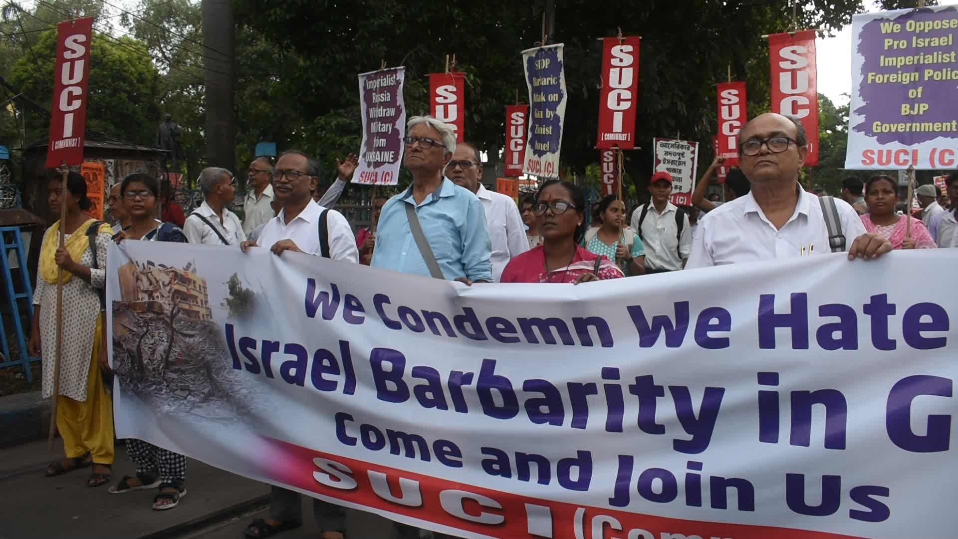 Anti War protest in India.