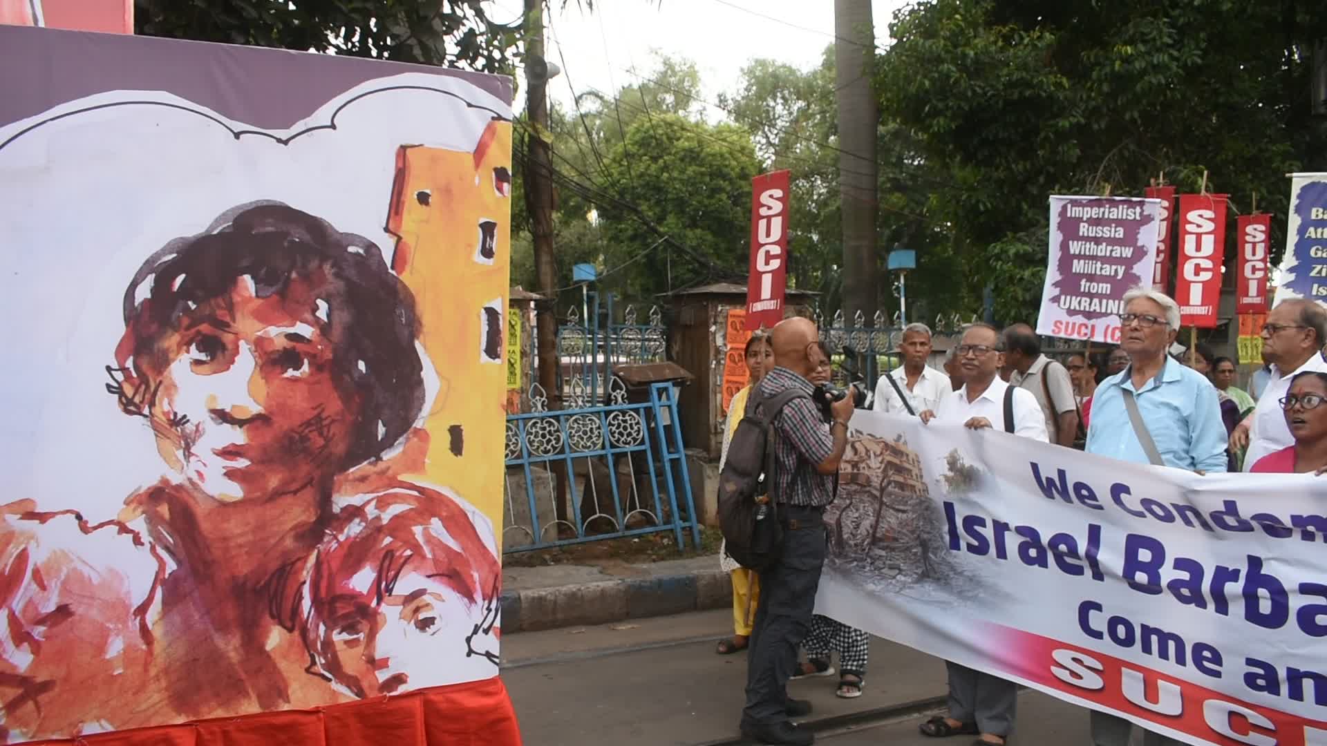 Anti War protest in India.