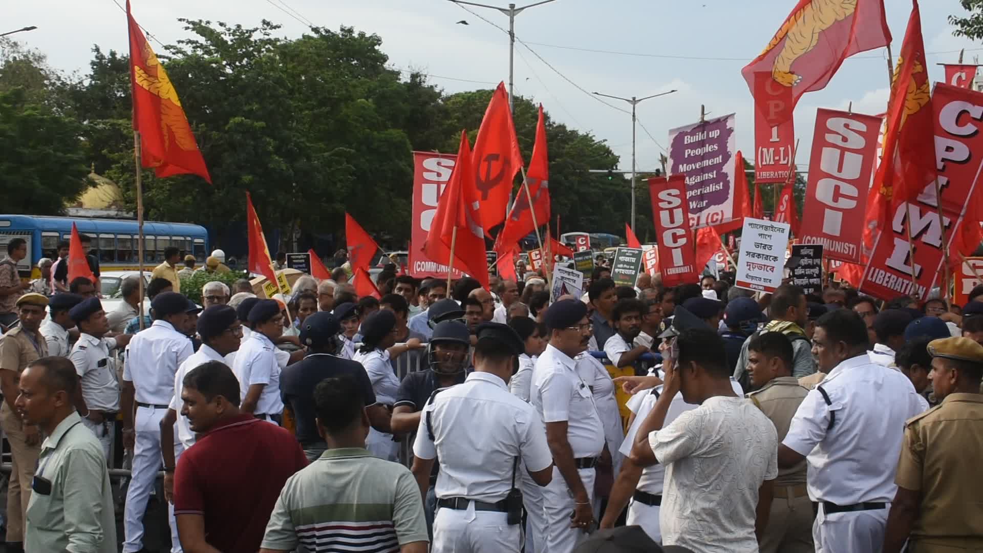 Anti War protest in India.