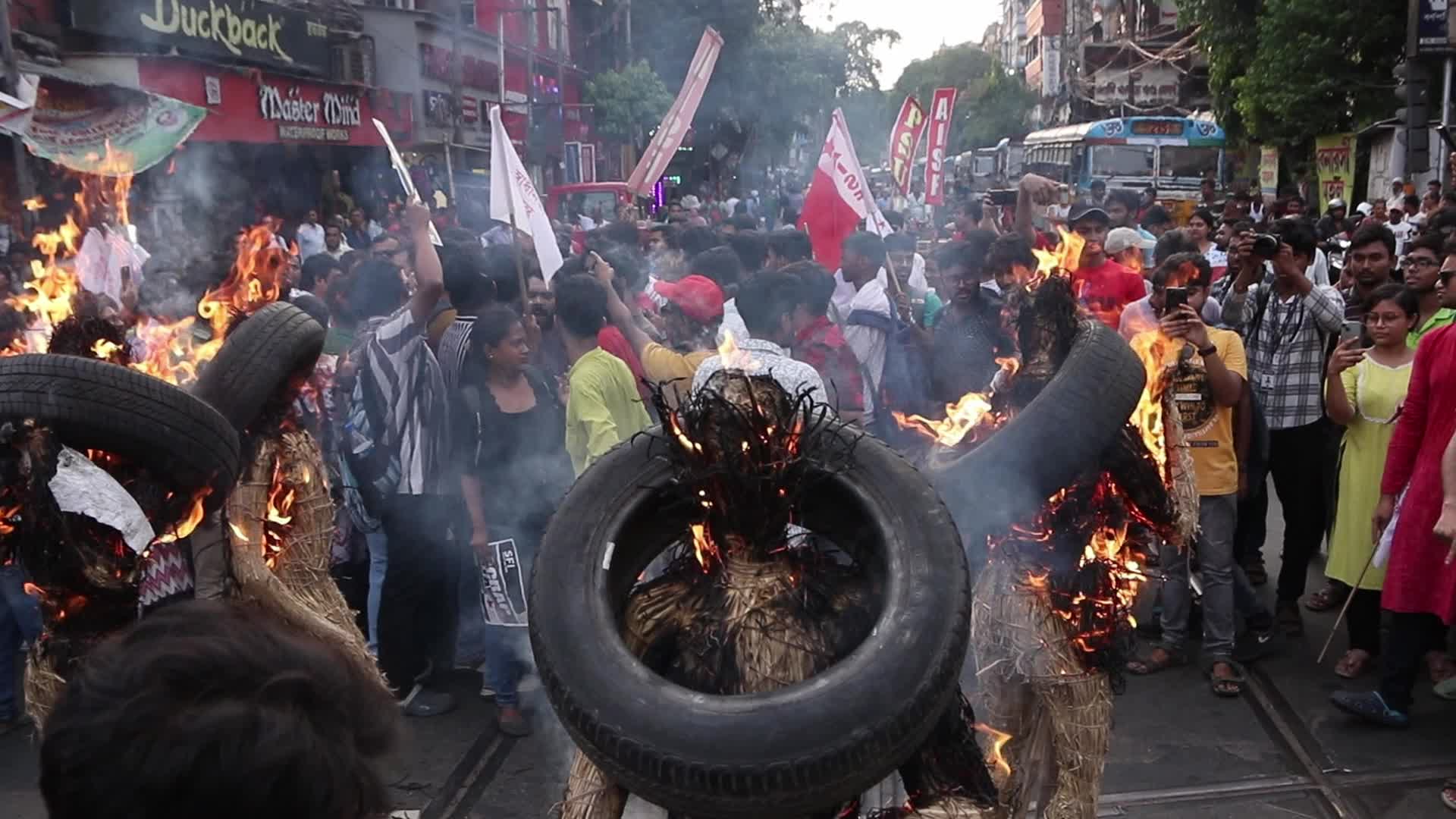  Students across India protest over examination 'scam' 