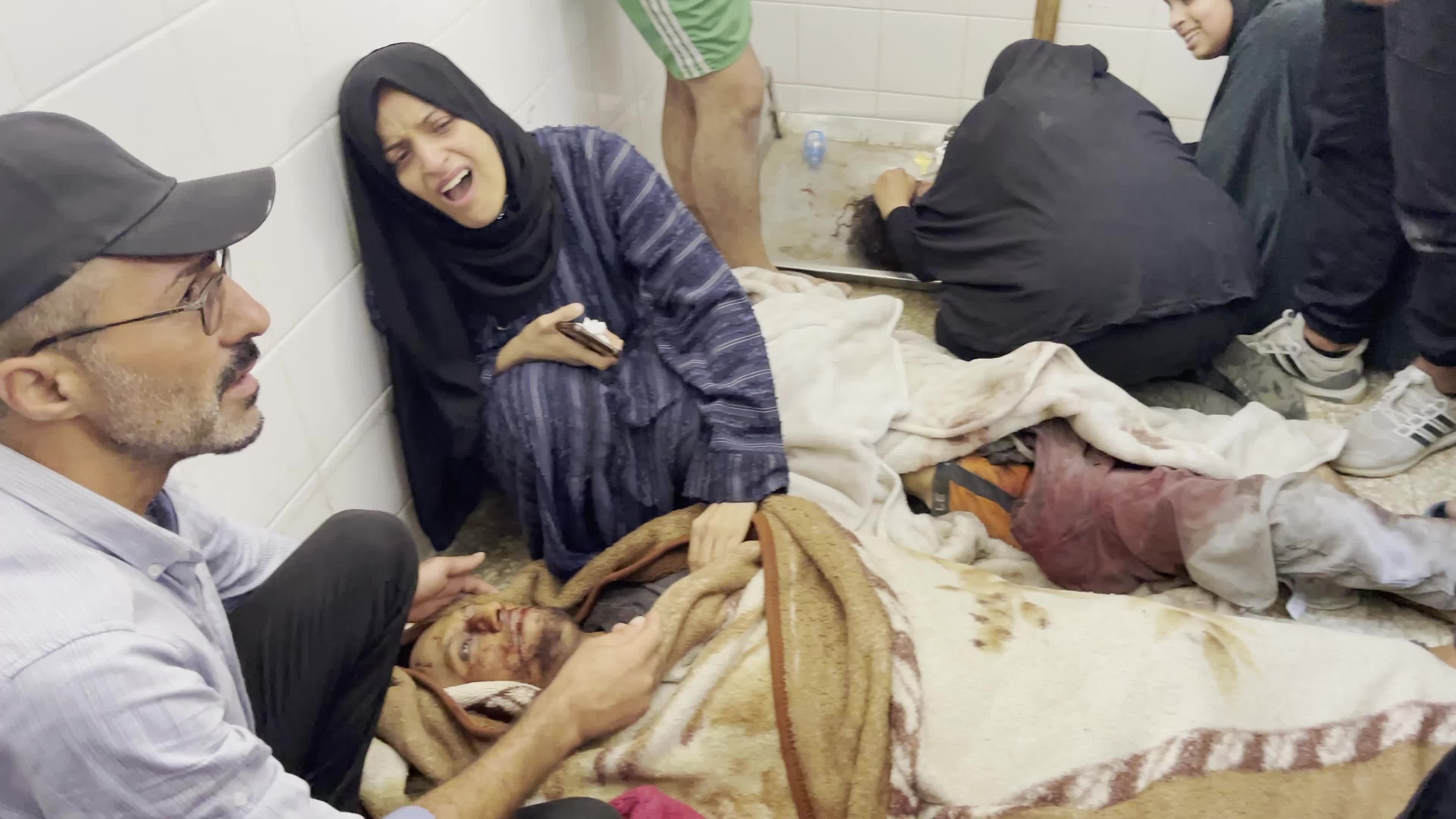 Aftermath of Israeli Airstrike in Gaza, Palestine