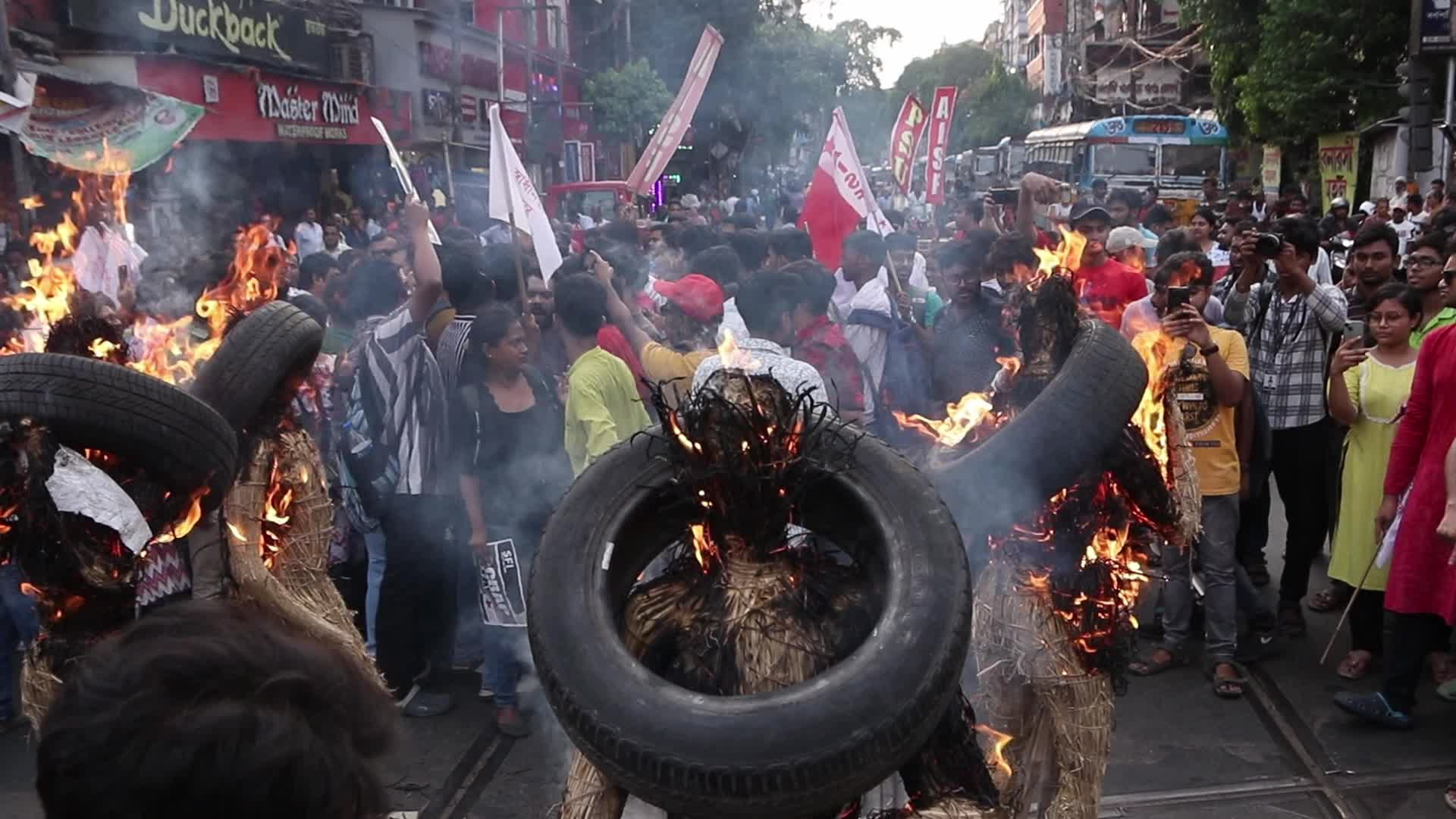  Students across India protest over examination 'scam' 