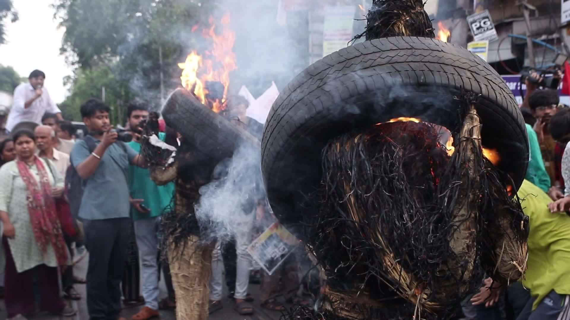  Students across India protest over examination 'scam' 